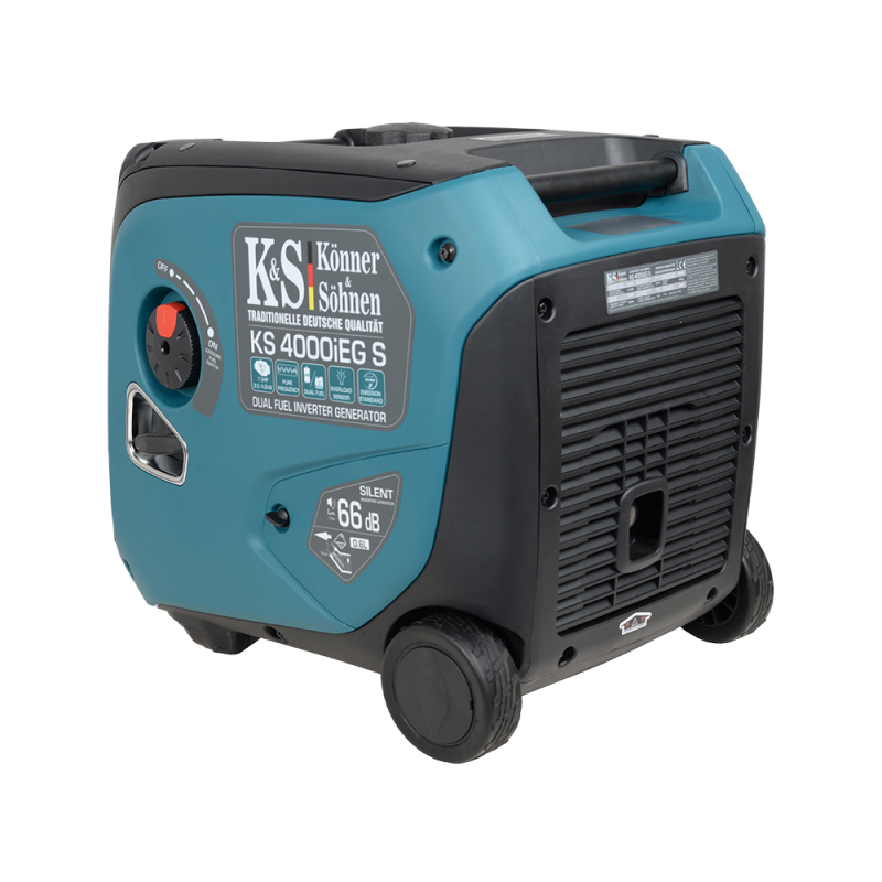 Gas & Benzin K&S Inverter Stromaggregat 4.000 Watt KS4000iEGS mit E-Starter