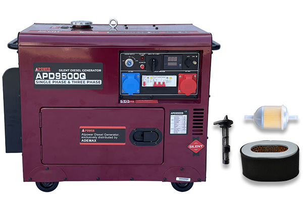 Ai Power 8 kVA Diesel mit GRATIS Wartungsset APD9500Q ADEMAX Edition 230&400V Stromaggregat