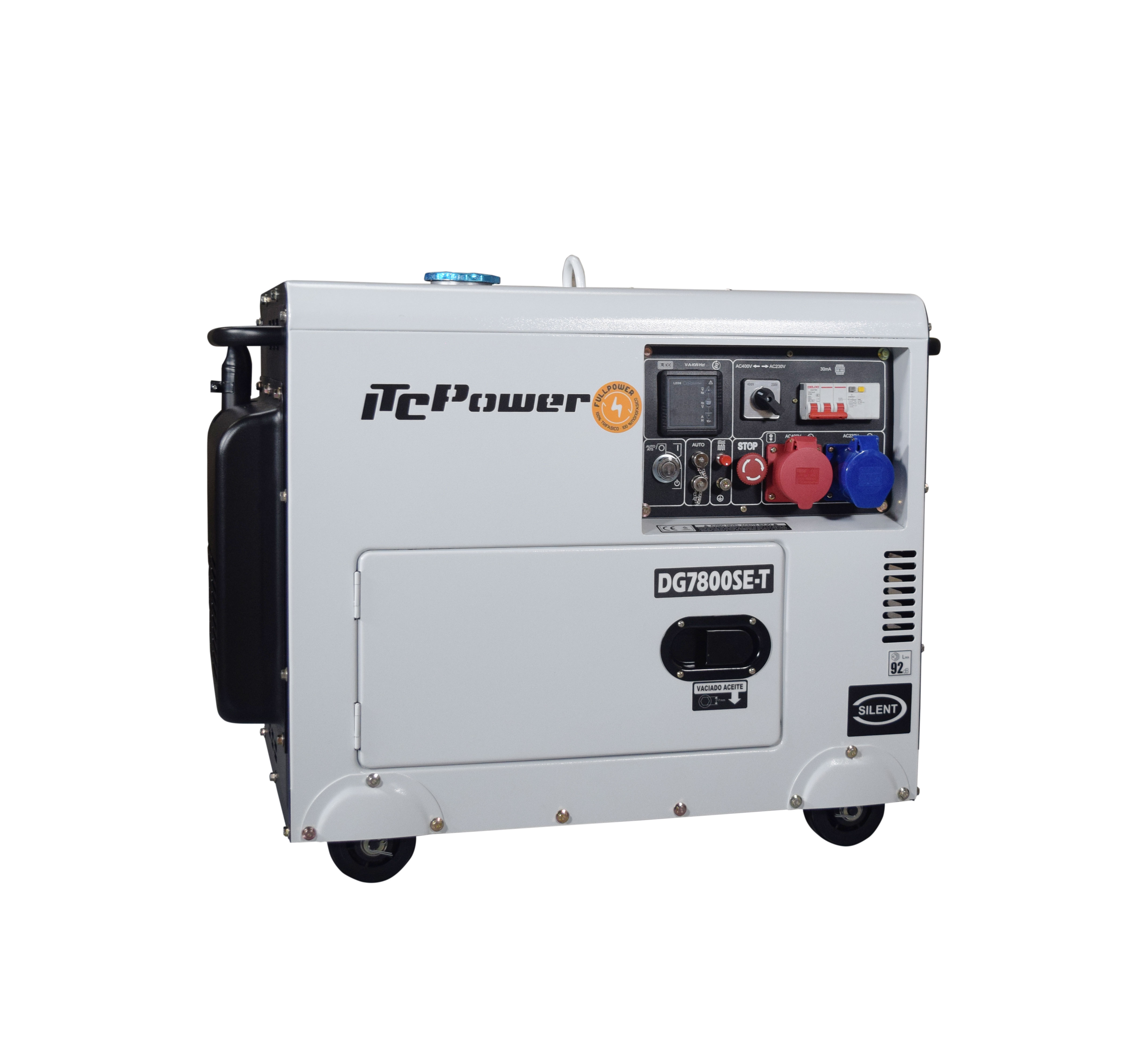 ITC POWER Full Power 8 kVA Diesel DG7800SE-T 230&400 Stromaggregat Stromerzeuger ITC POWER Full Power 8 kVA Diesel DG7800SE-T 230&400 Stromaggregat Stromerzeuger