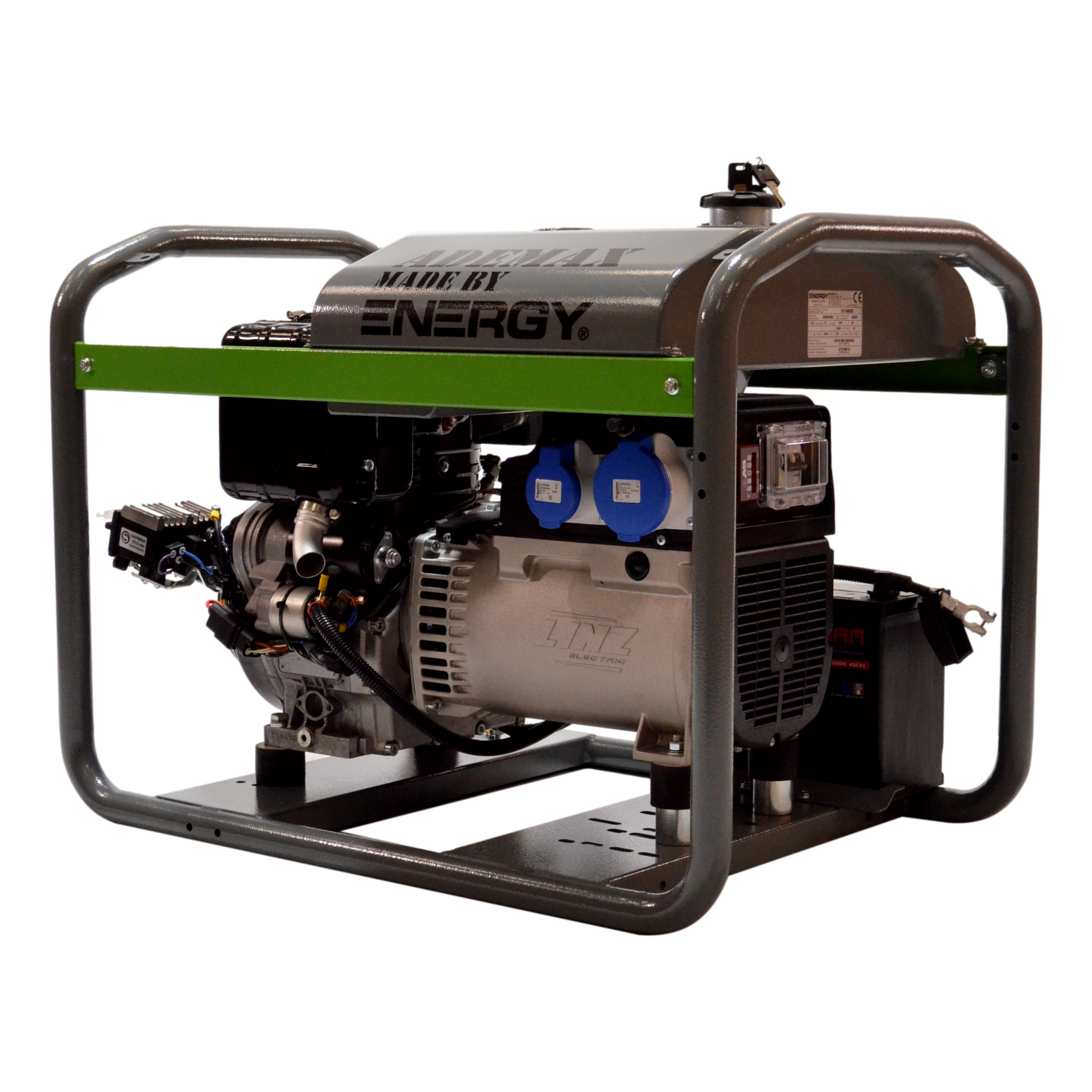 5 kvA Diesel 230V STROMAGGREGAT STROMERZEUGER ADEMAX MADE BY ENERGY 