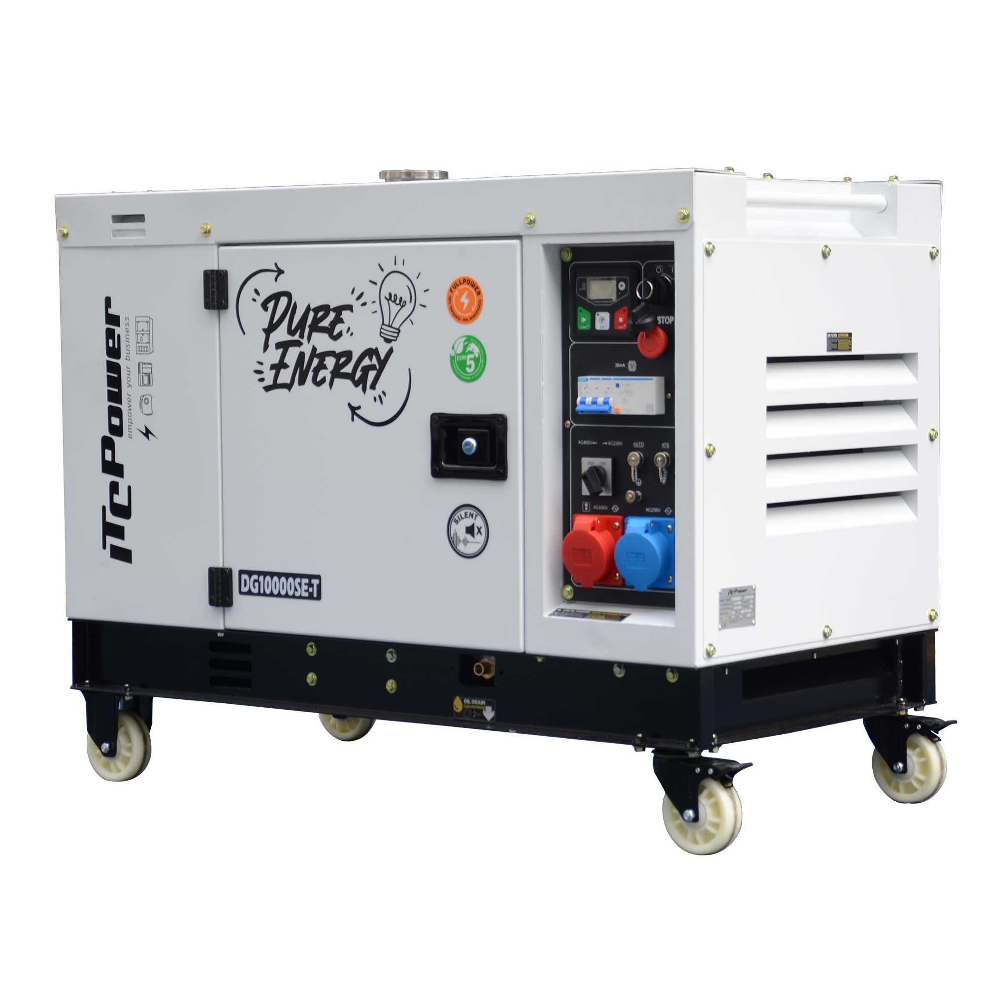 ITC POWER 10,6 kVA Diesel DG10000SE-T Stromaggregat Stromerzeuger ITC POWER 10,6 kVA Diesel DG10000SE-T Stromaggregat Stromerzeuger