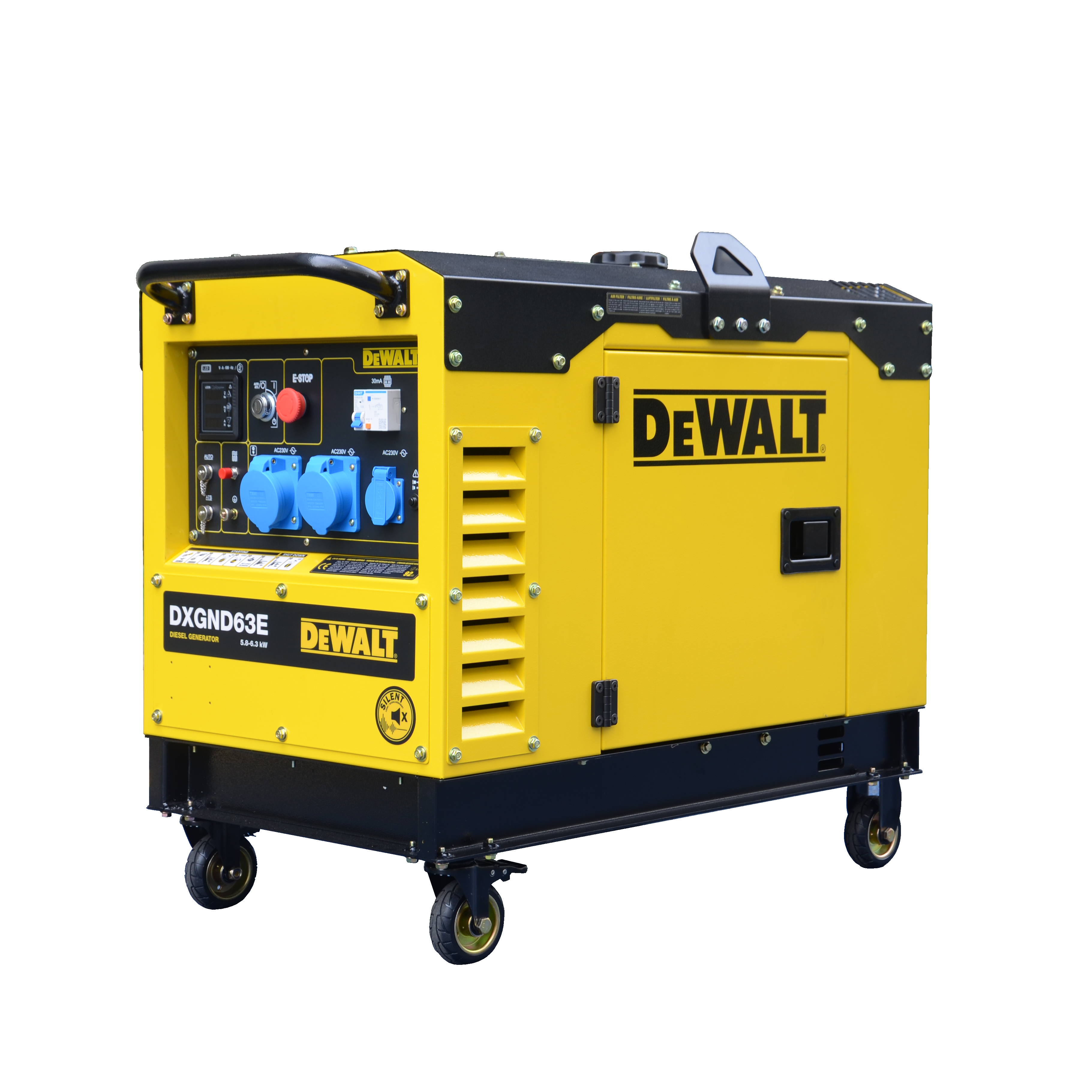 DeWalt Stromerzeuger 6,3 kW Diesel DXGND63E Stromaggregat DeWalt Stromerzeuger 6,3 kW Diesel DXGND63E Stromaggregat