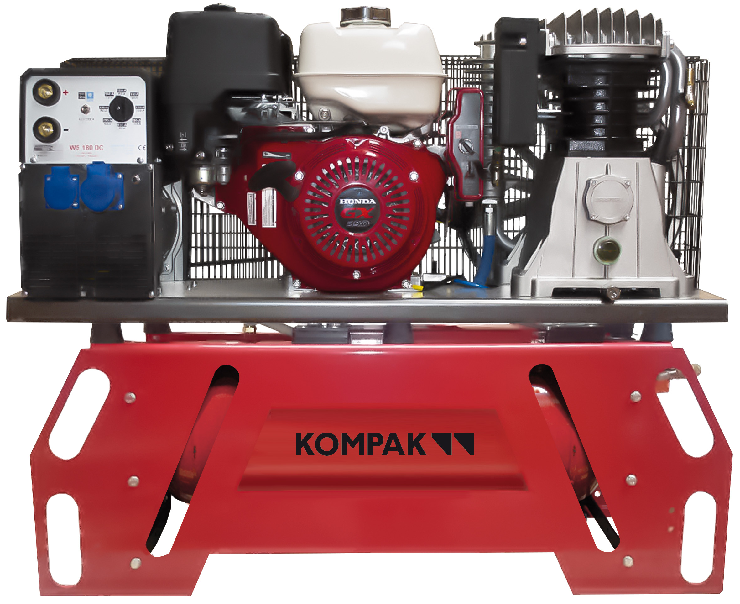 Ademax Druckluft-Kompressor 200 bar Stromaggregat 3,5 kVA Benzin Schweißgerät 180 MMA Honda AX31-TRIAG Stromerzeuger Ademax Druckluft-Kompressor 200 bar Stromaggregat 3,5 kVA Benzin Schweißgerät 180 MMA Honda AX31-TRIAG Stromerzeuger