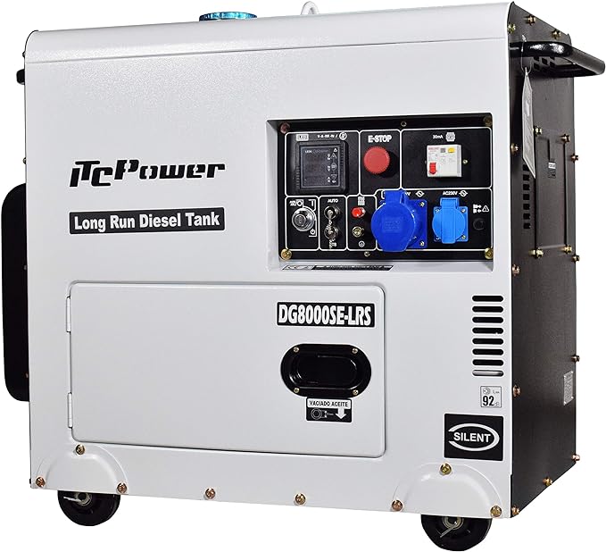 ITC POWER 6300 Watt Diesel DG8000SE-LRS Stromaggregat Stromerzeuger ITC POWER 6300 Watt Diesel DG8000SE-LRS Stromaggregat Stromerzeuger