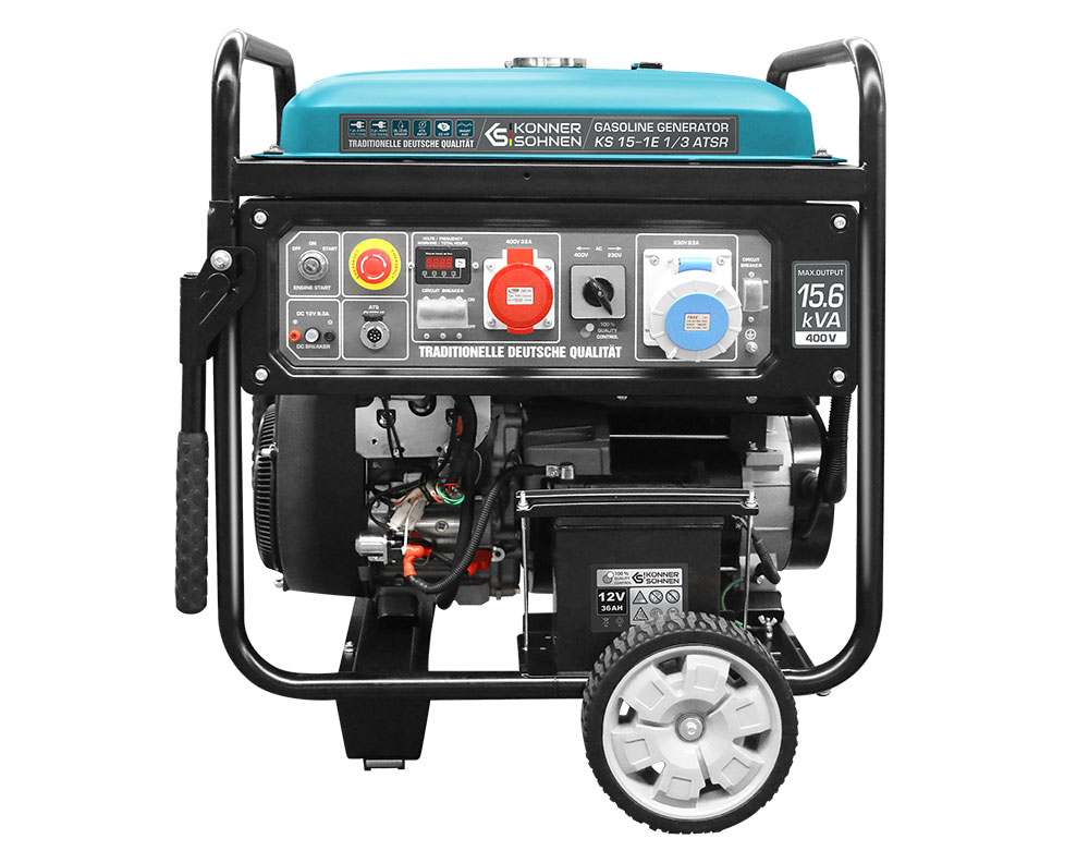 Benzin K&S Generator 11,5 kV Stromaggregat KS 15-1E 1/3 ATSR Benzin K&S Generator 11,5 kV Stromaggregat KS 15-1E 1/3 ATSR
