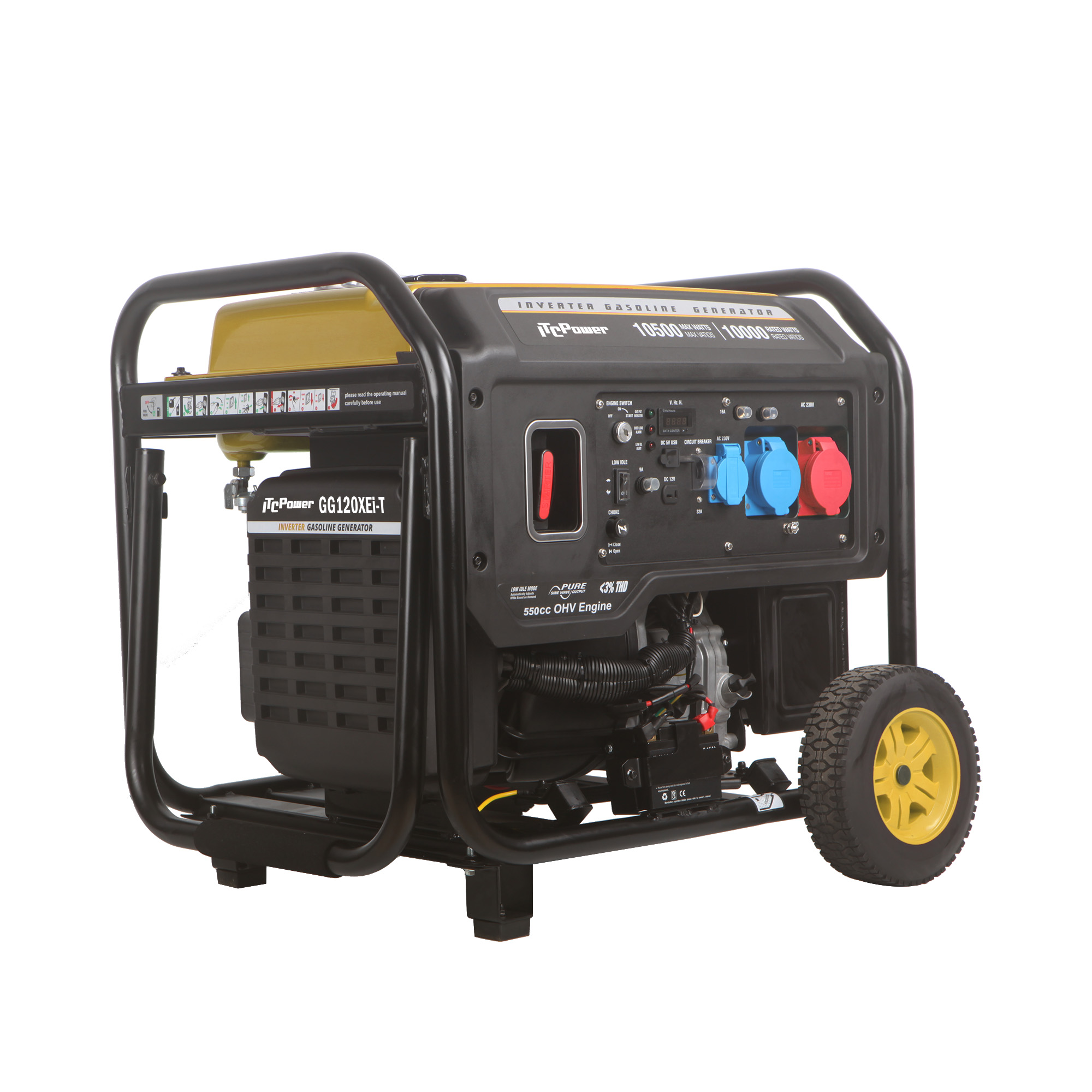 ITC POWER Inverter 13,1 kVA Benzin GG120XEi-T Stromaggregat
