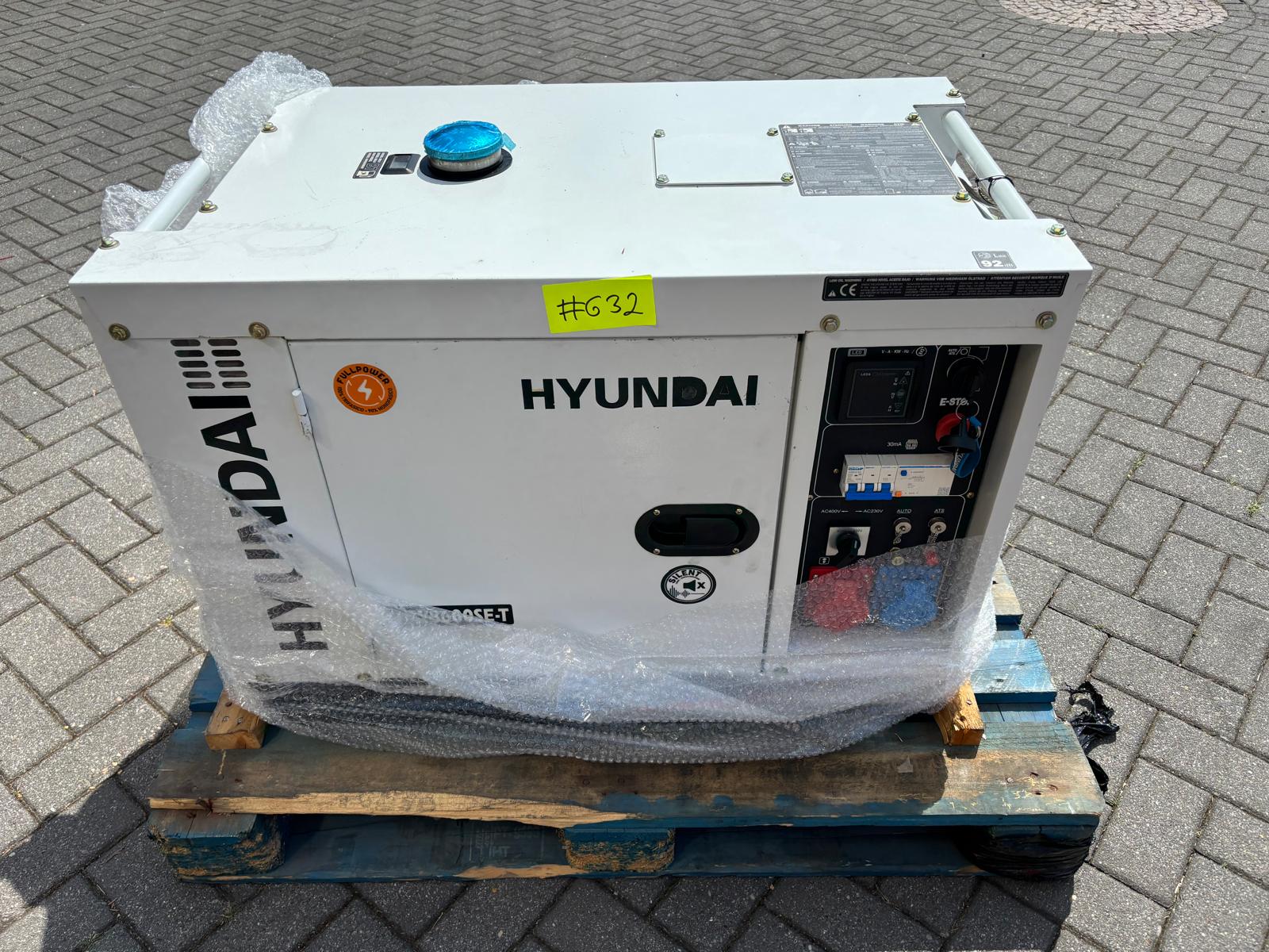 [OUTLET#632] HYUNDAI Full Power Stromaggregat Diesel 8 kVA DHY8600SE-T 230&400 V