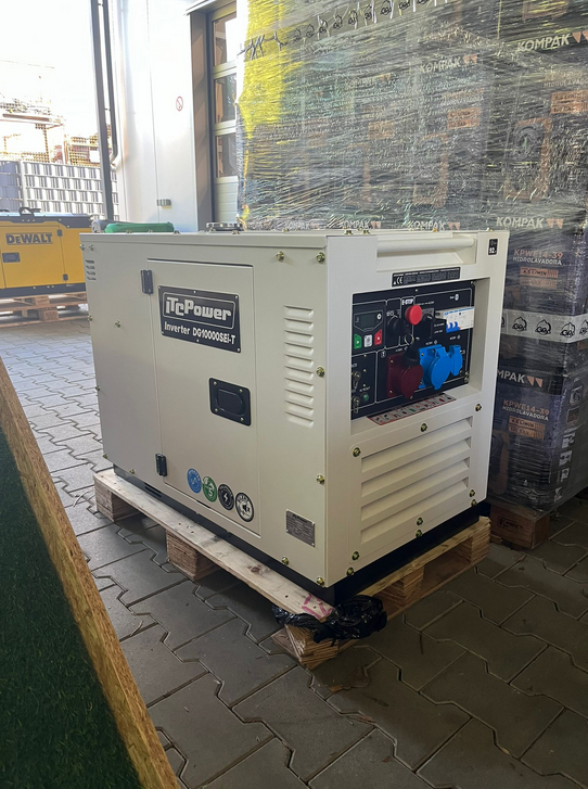[OUTLET#582] ITC POWER 10,6 kVA 400 V Diesel-Inverter Stromaggregat DG10000SEi-T
