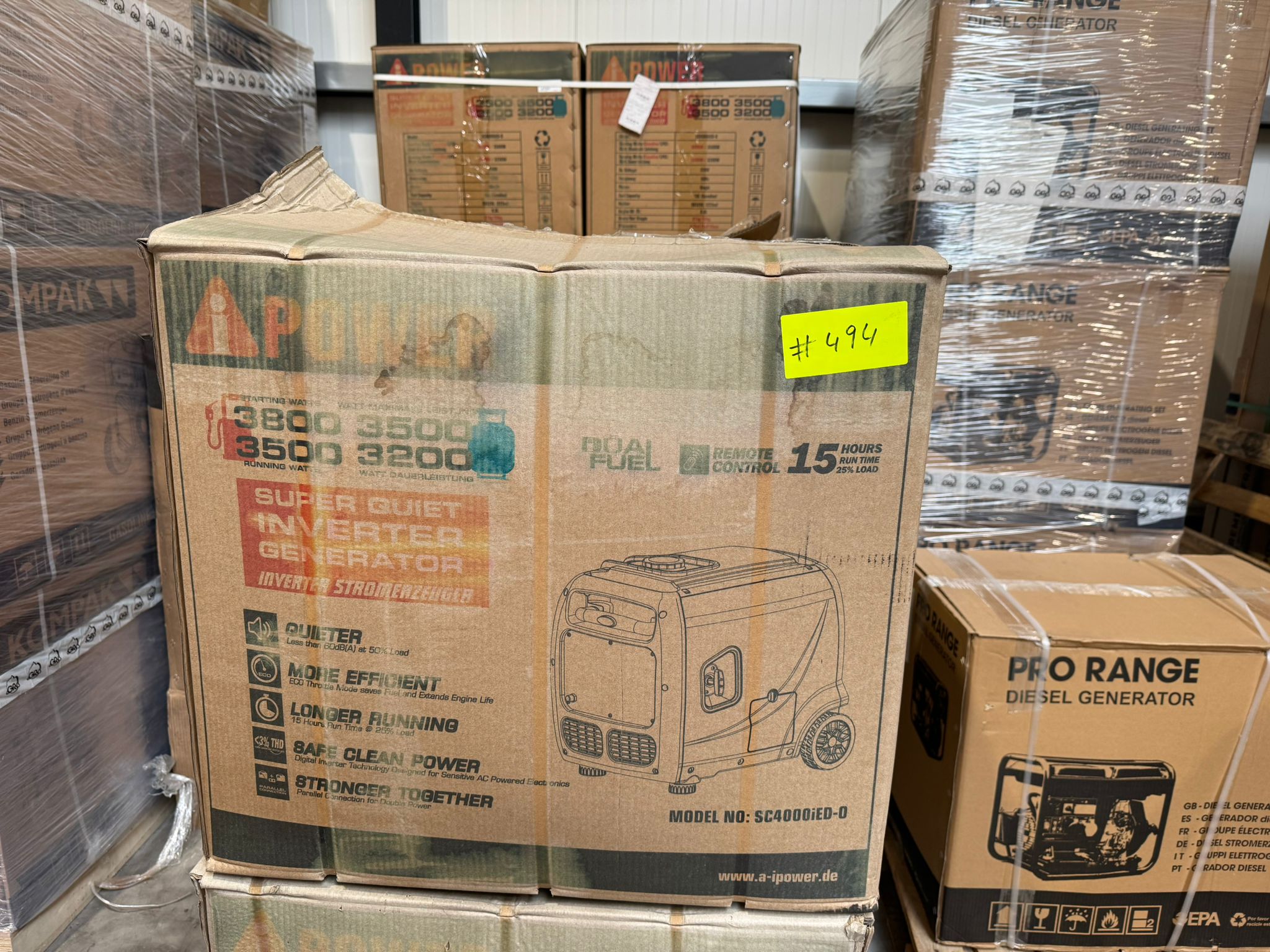 [OUTLET#494] Ai Power 3800W Gas & Benzin SC4000iED-O Dual Fuel Inverter