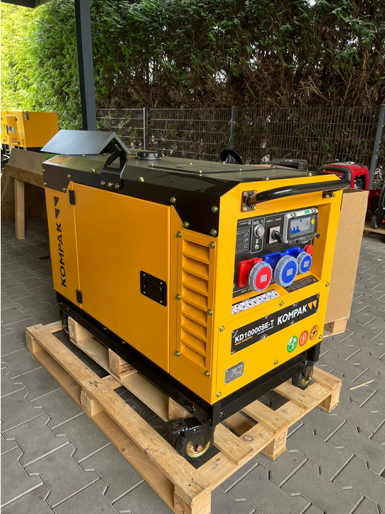 [OUTLET#593] KOMPAK Stromerzeuger 10,6 kVA Diesel KD10000SE-T Stromaggregat