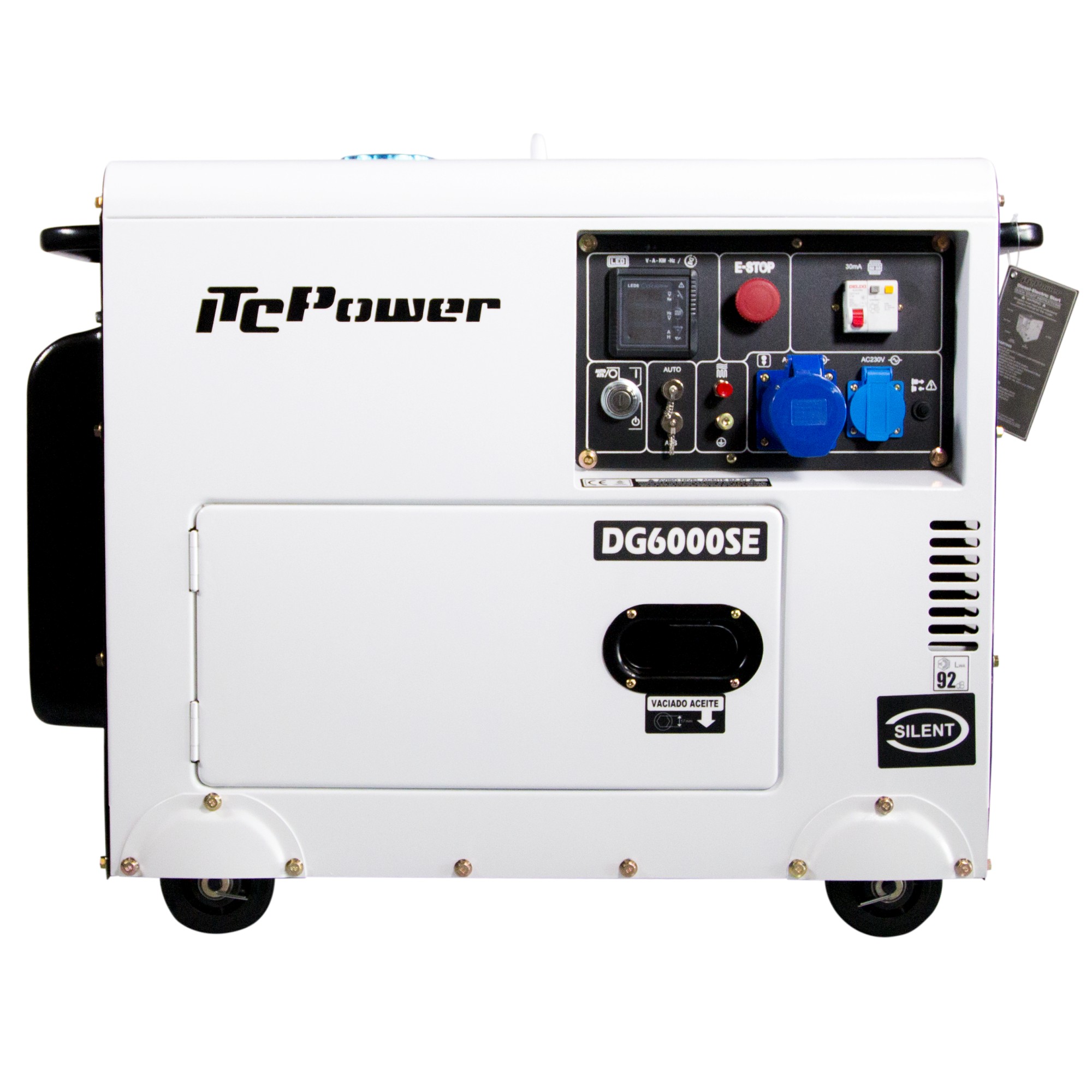ITC POWER Stromerzeuger Stromaggregat Diesel 5500 Watt DG6000SE ITC POWER Stromerzeuger Stromaggregat Diesel 5500 Watt DG6000SE