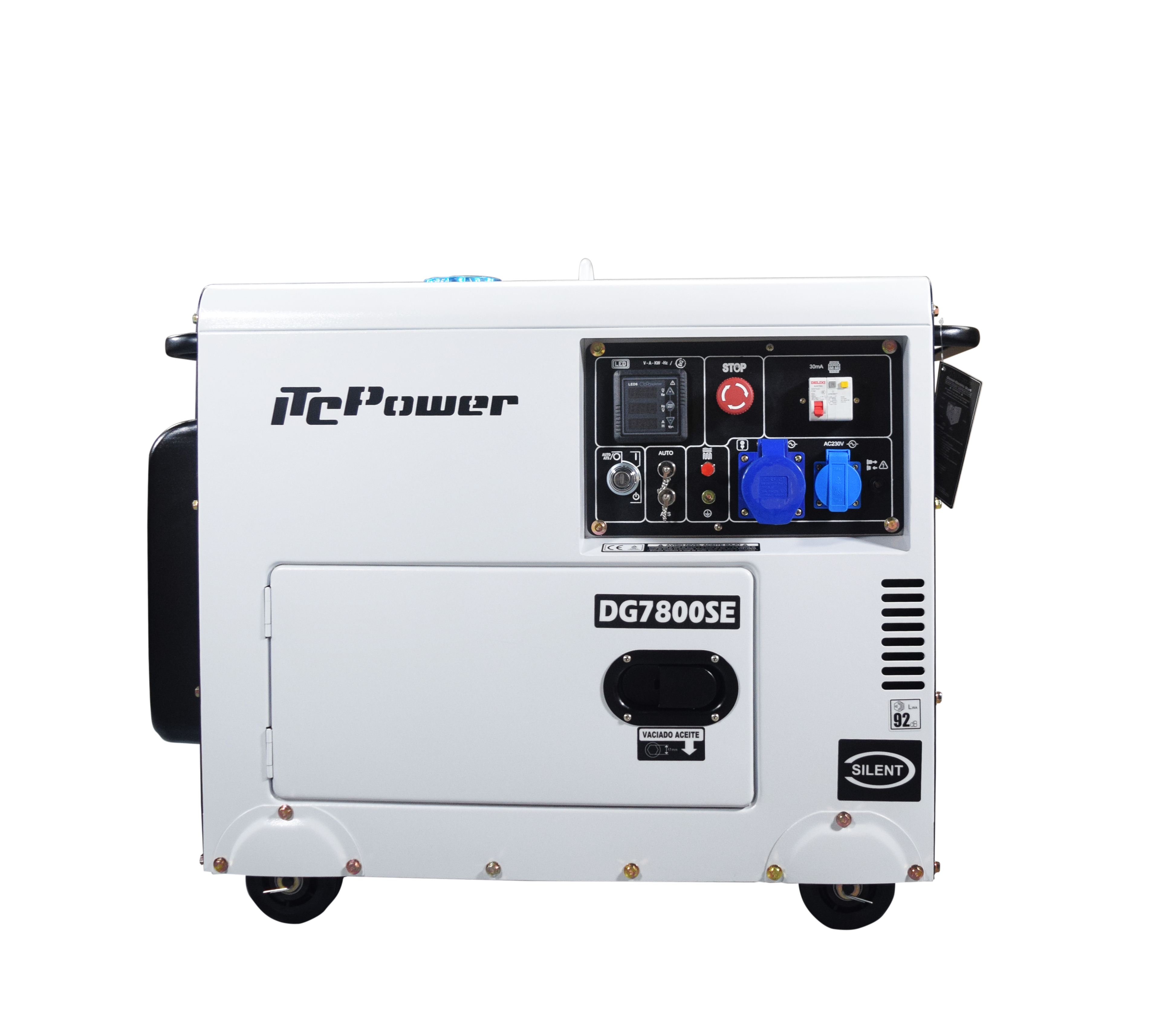 ITC POWER 6500 Watt Diesel DG7800SE Stromaggregat Stromerzeuger