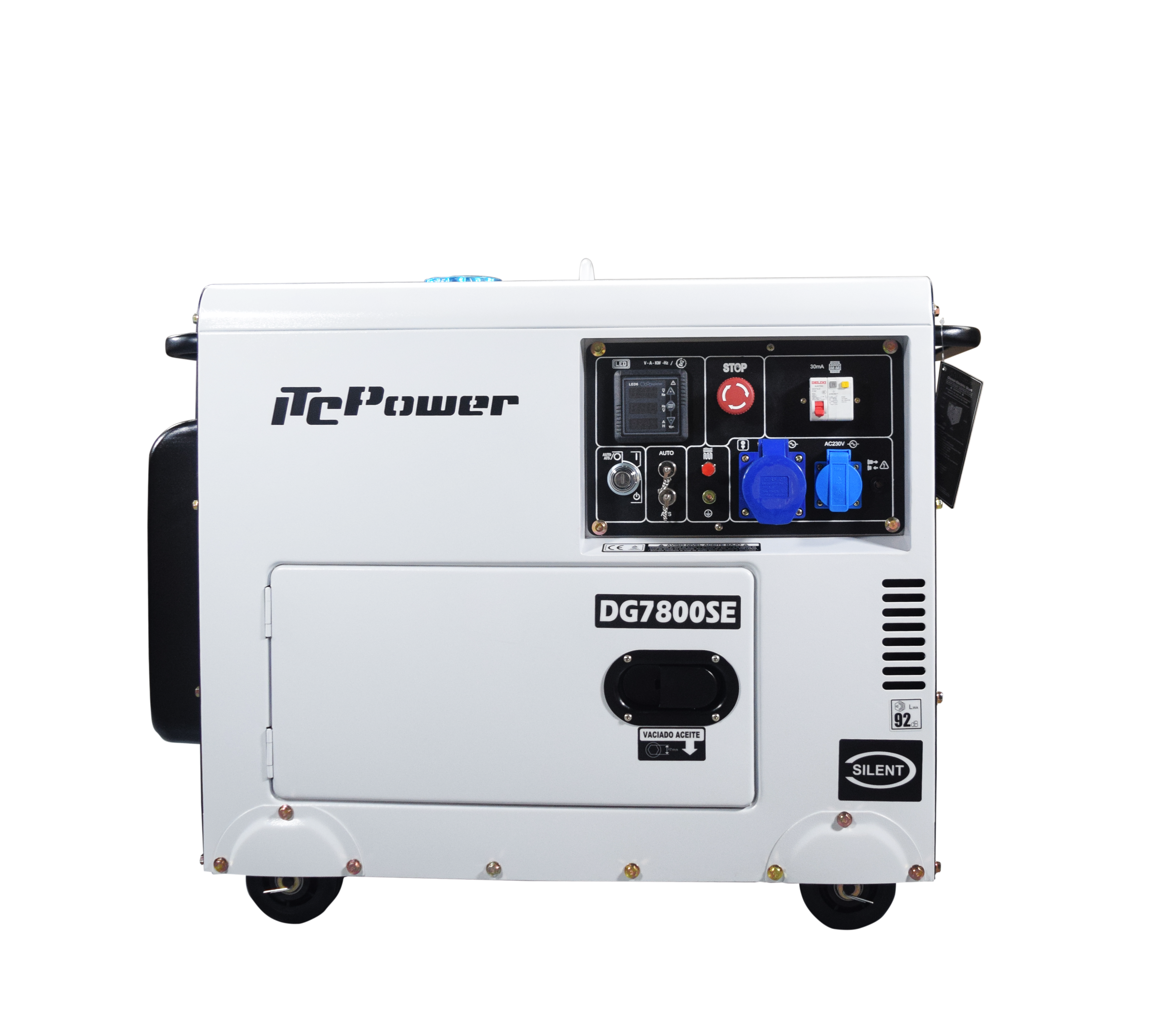 ITC POWER 6300 Watt Diesel DG7800SE Stromaggregat Stromerzeuger ITC POWER 6300 Watt Diesel DG7800SE Stromaggregat Stromerzeuger