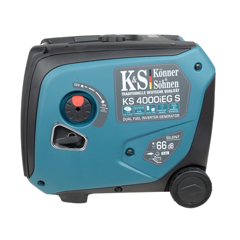 Gas & Benzin K&S Inverter Stromaggregat 4.000 Watt KS4000iEGS mit E-Starter