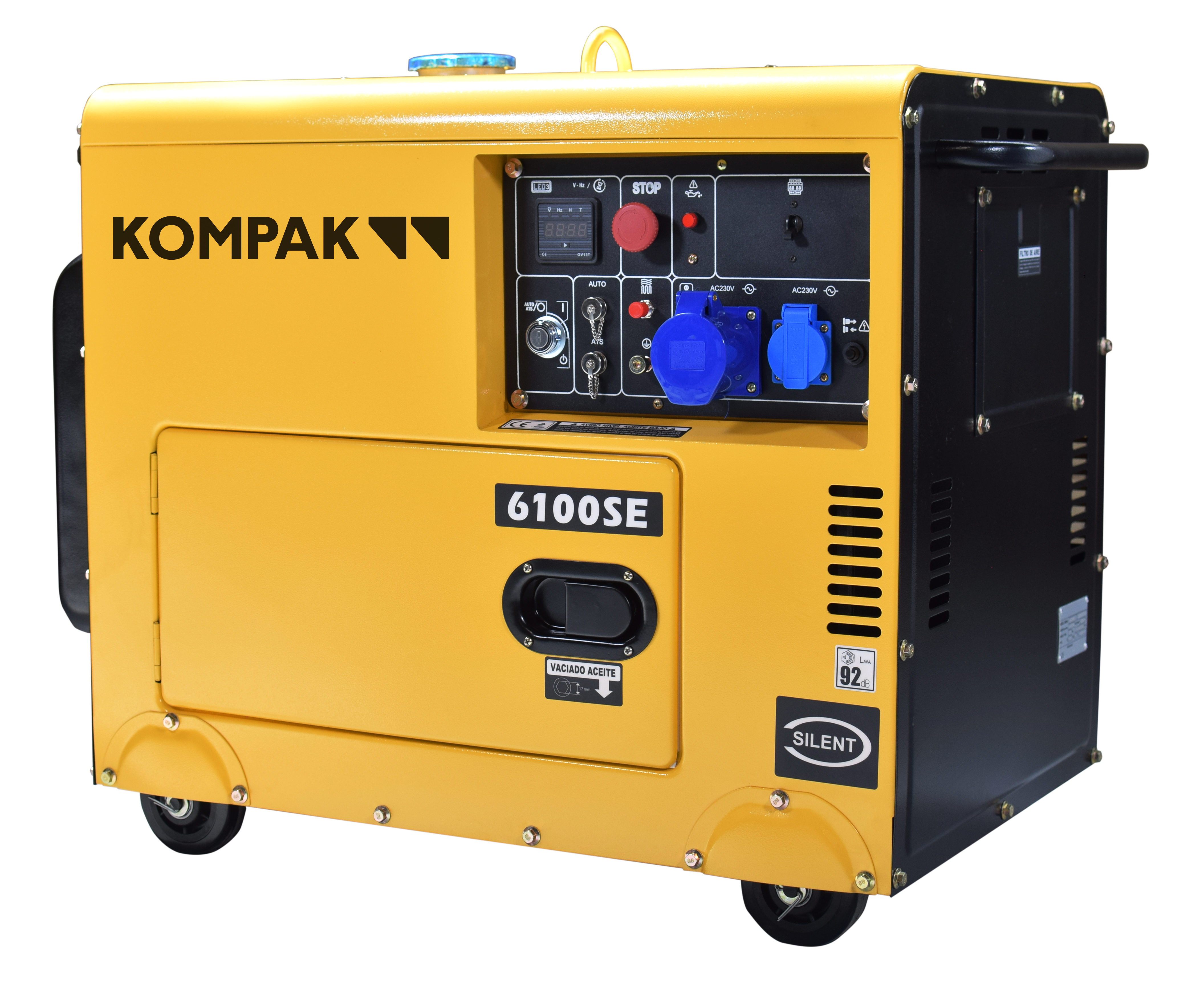 KOMPAK 5500 Watt Diesel 6100SE Stromaggregat Stromerzeuger KOMPAK 5500 Watt Diesel 6100SE Stromaggregat Stromerzeuger
