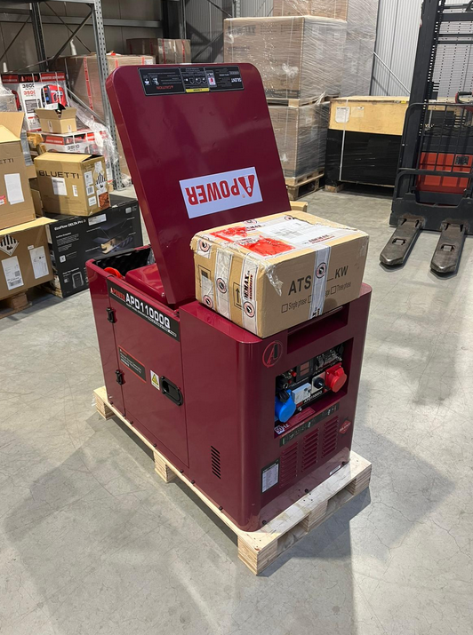 [OUTLET#561] Ai Power 9 kVA Diesel APD11000Q ADEMAX Edition 230&400V  + ATS BOX