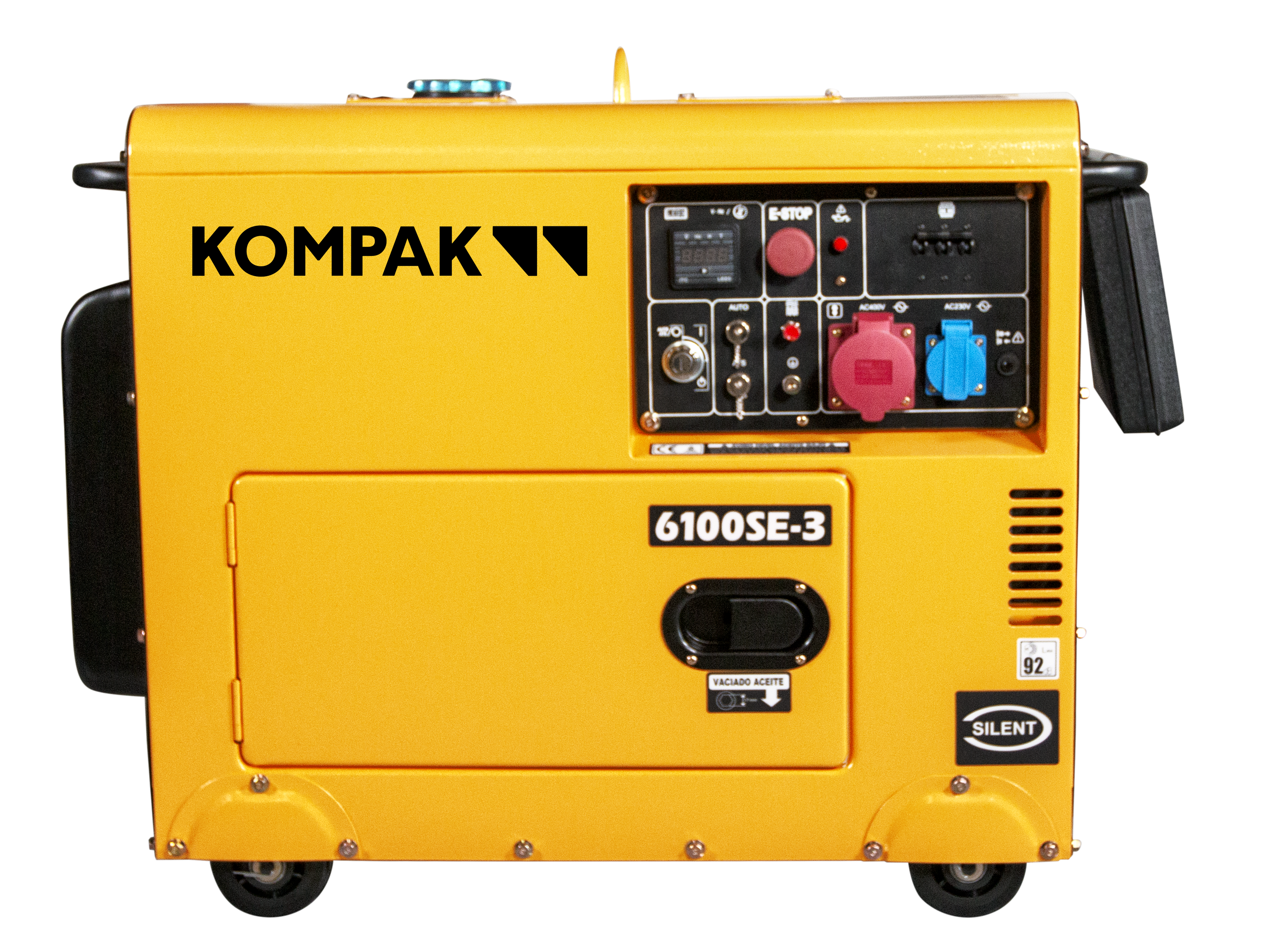 KOMPAK 6.9 kVA Diesel 6100SE-3 400V Stromaggregat Stromerzeuger KOMPAK 6.9 kVA Diesel 6100SE-3 400V Stromaggregat Stromerzeuger