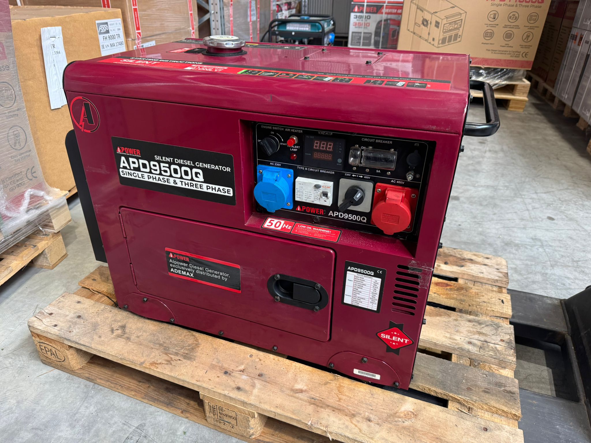 [OUTLET#479] Ai Power 8 kVA Diesel  ADEMAX Edition 230&400V Stromaggregat 