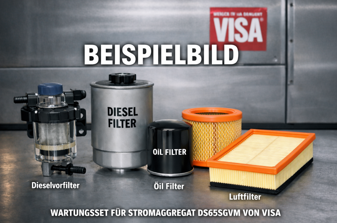 Wartungsset 66 kVA Diesel Stromaggregate VISA