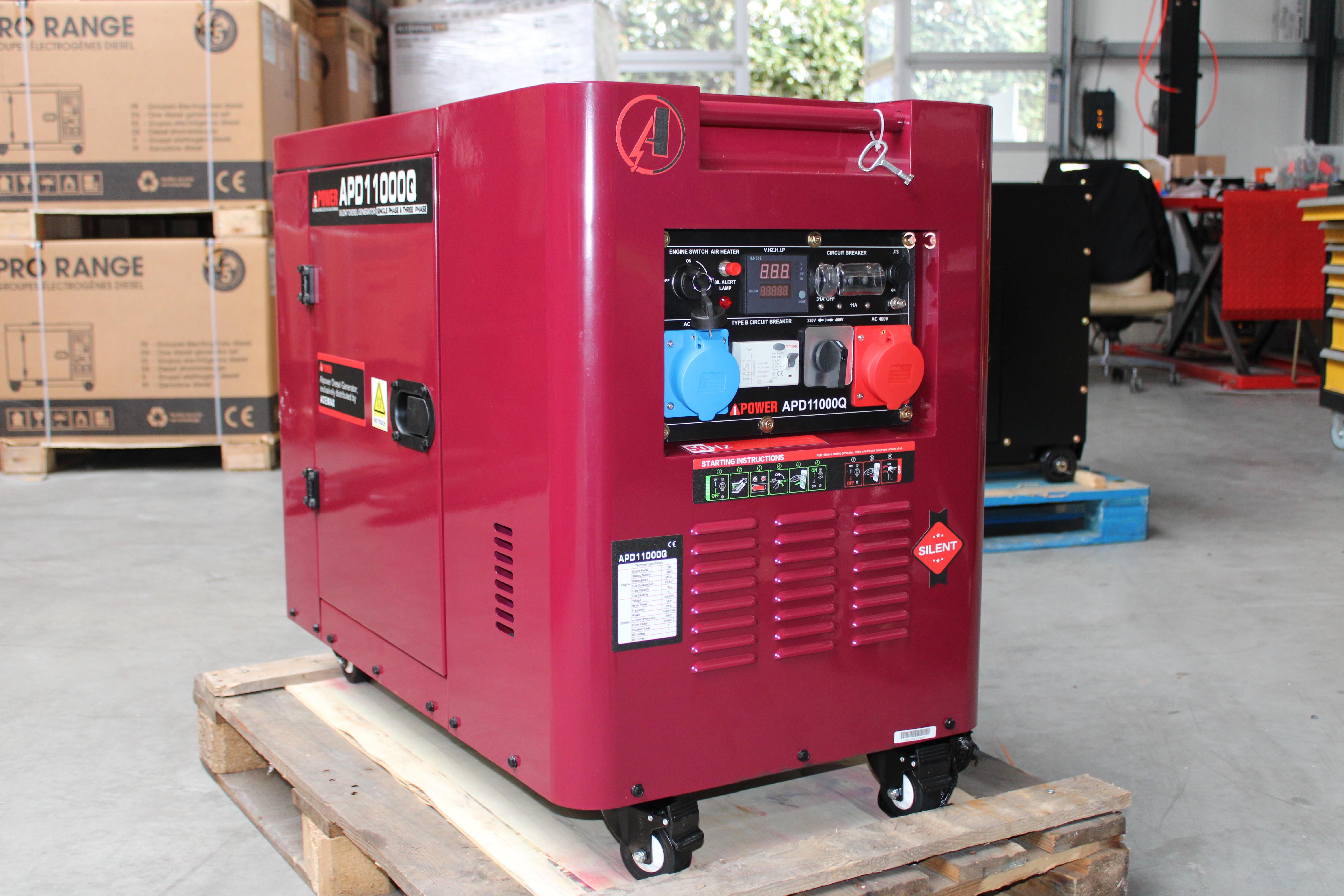 [OUTLET#372] Ai Power 9 kVA Diesel APD11000Q ADEMAX Edition 230&400V