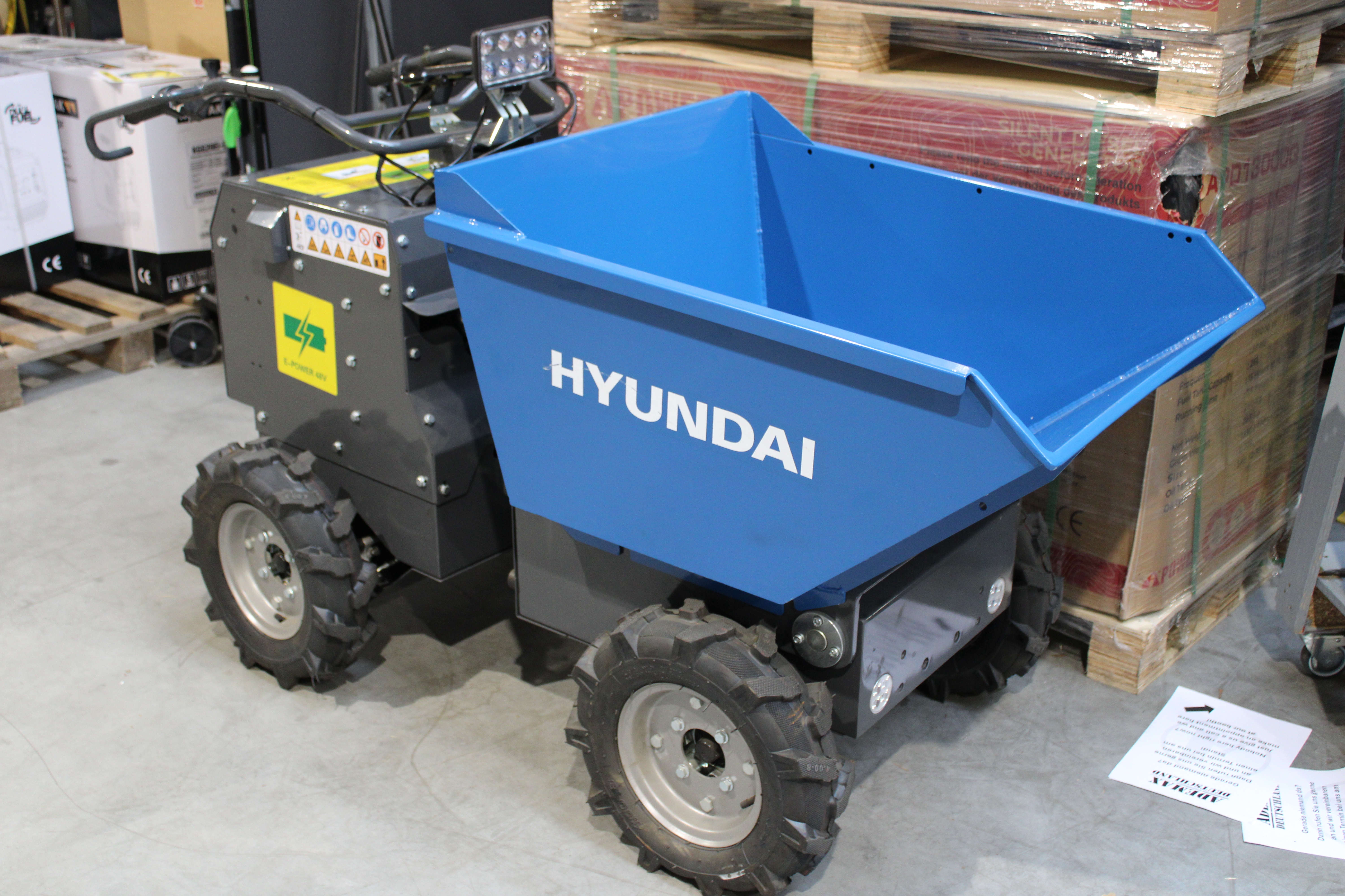 [OUTLET#317] Hyundai Elektro Mini Dumper 350 kg mit Allrad-Antrieb HYMDA300-E
