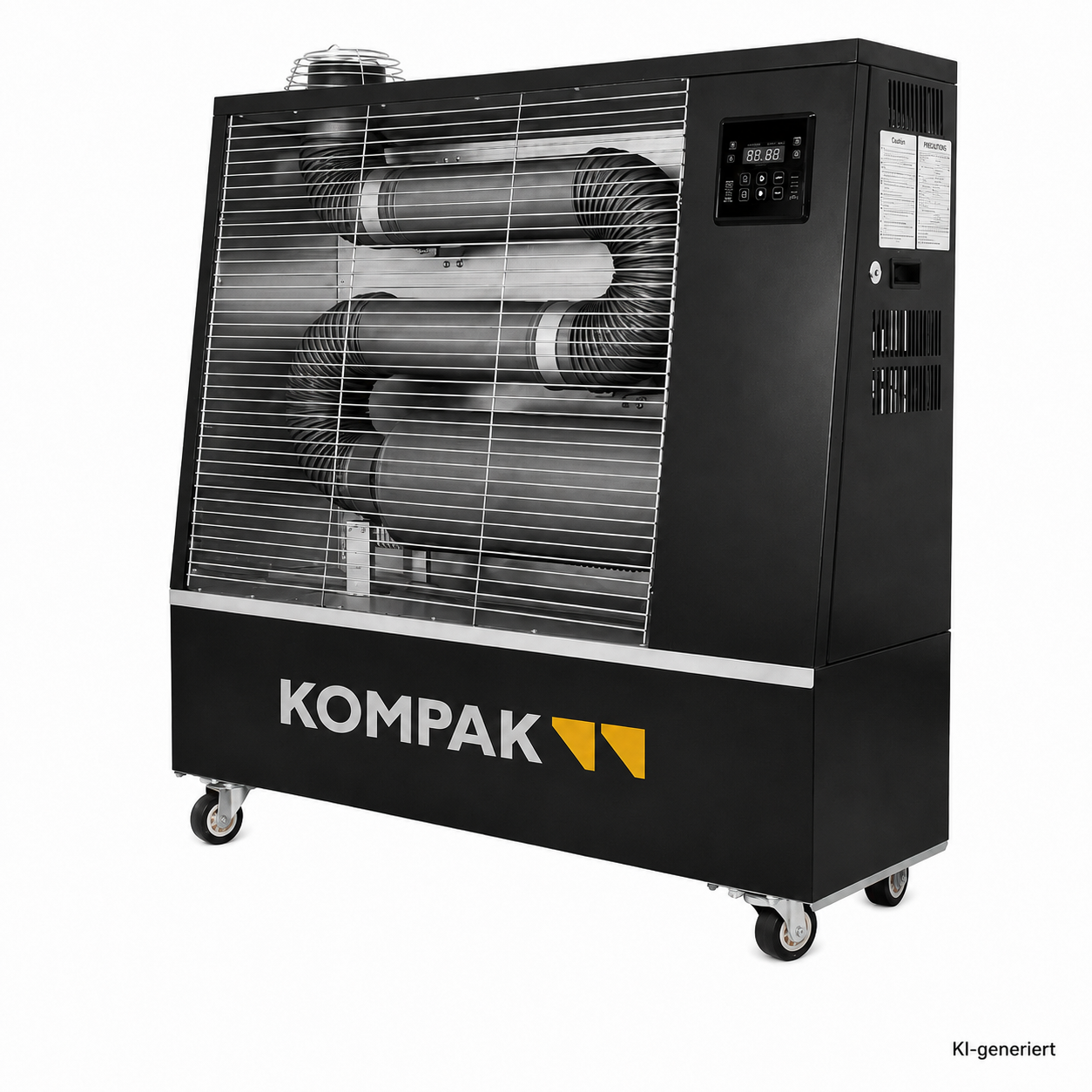 Kompak KPDH13 13 kW Diesel Infrarot-Heizgerät 1300m³ inkl. App u. Fernbedienung GRATIS Biodiesel/HVO