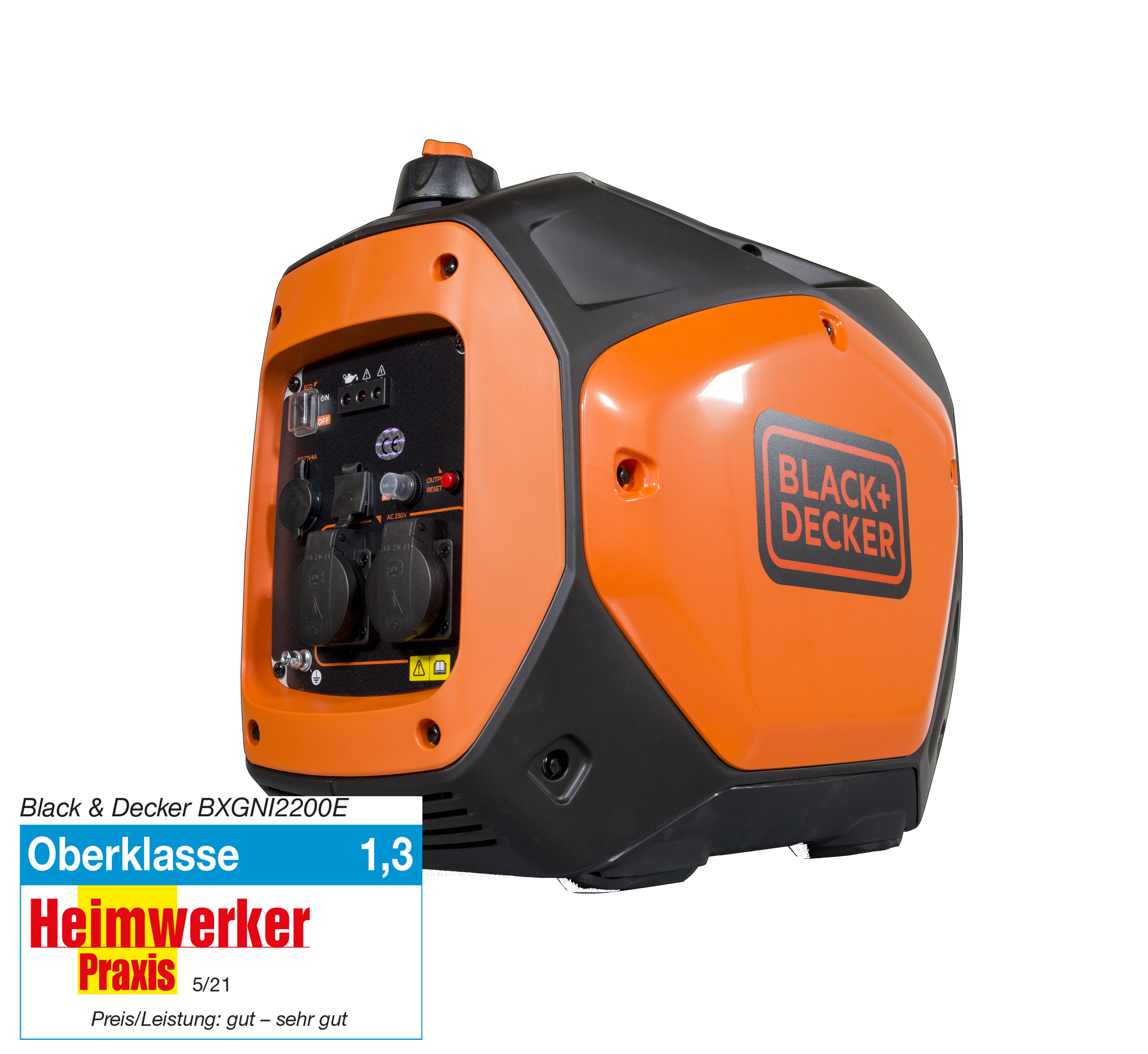 Black + Decker Inverter 2200 Watt Benzin BXGNi2200E Stromaggregat auch Werkzeuge