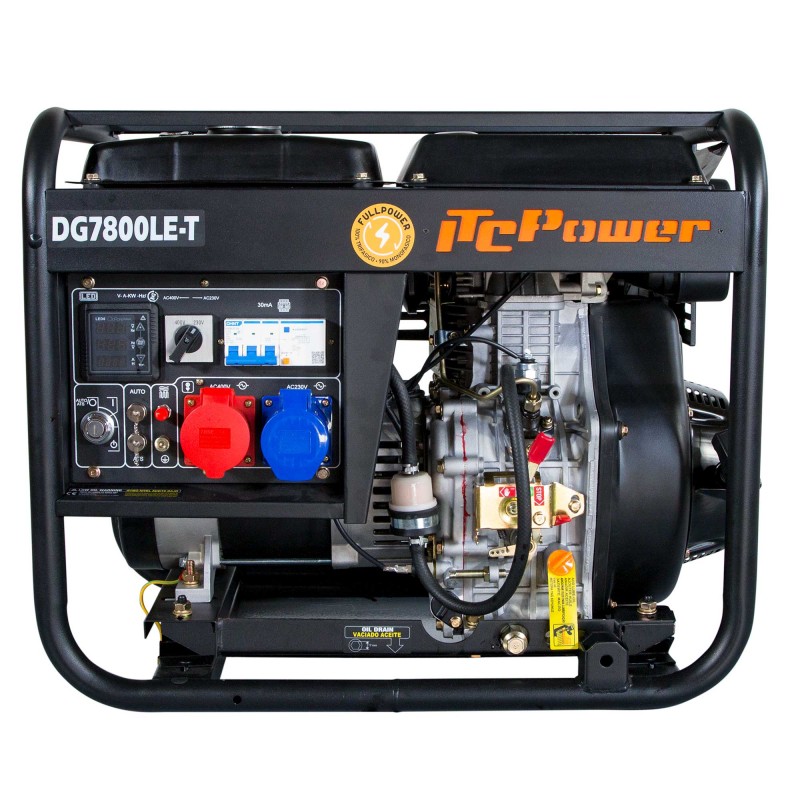ITC POWER Full Power 8 kVA Diesel DG7800LE-T 230&400 V Stromaggregat Stromerzeuger ITC POWER Full Power 8 kVA Diesel DG7800LE-T 230&400 V Stromaggregat Stromerzeuger