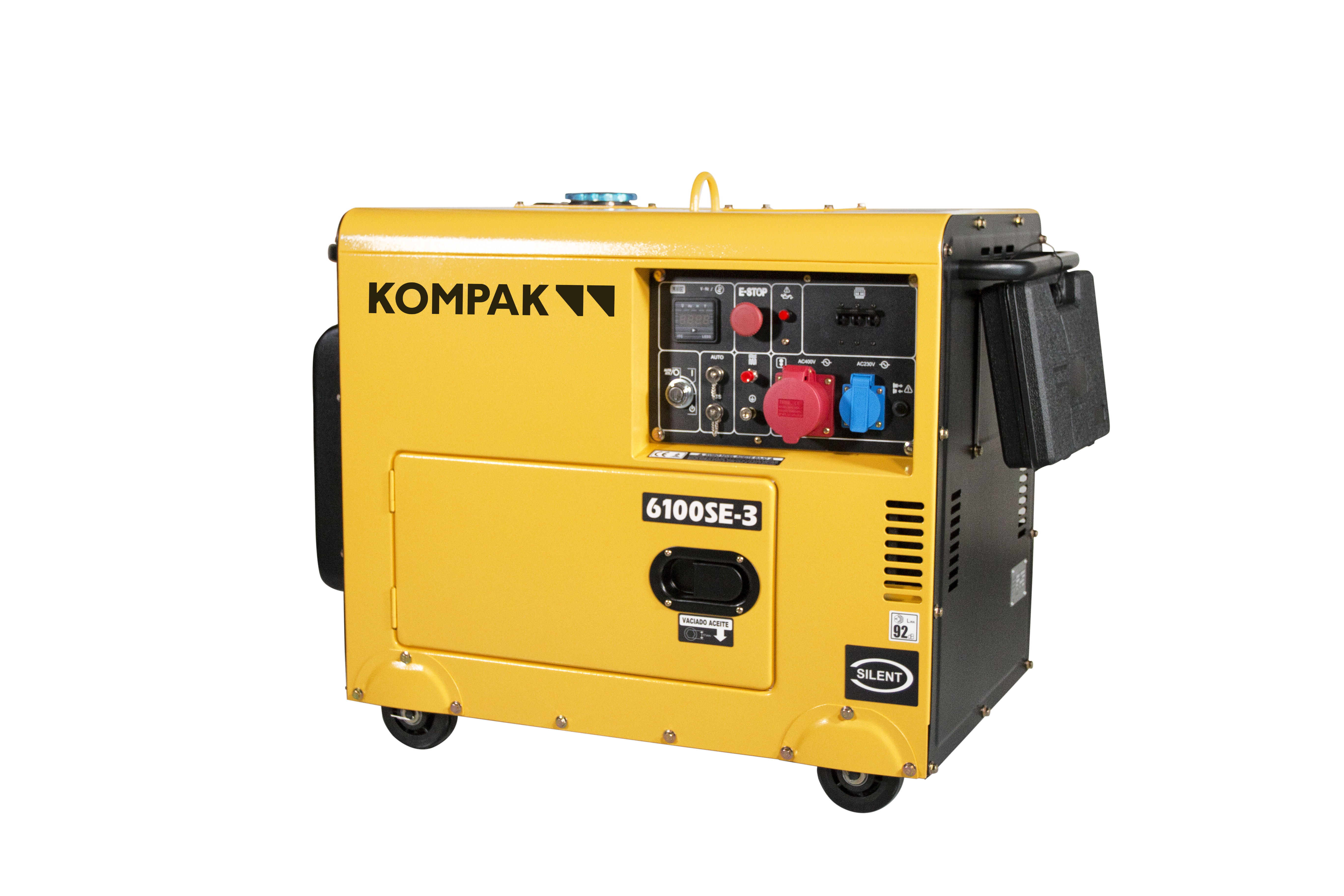KOMPAK 6.9 kVA Diesel 6100SE-3 400V Stromaggregat Stromerzeuger