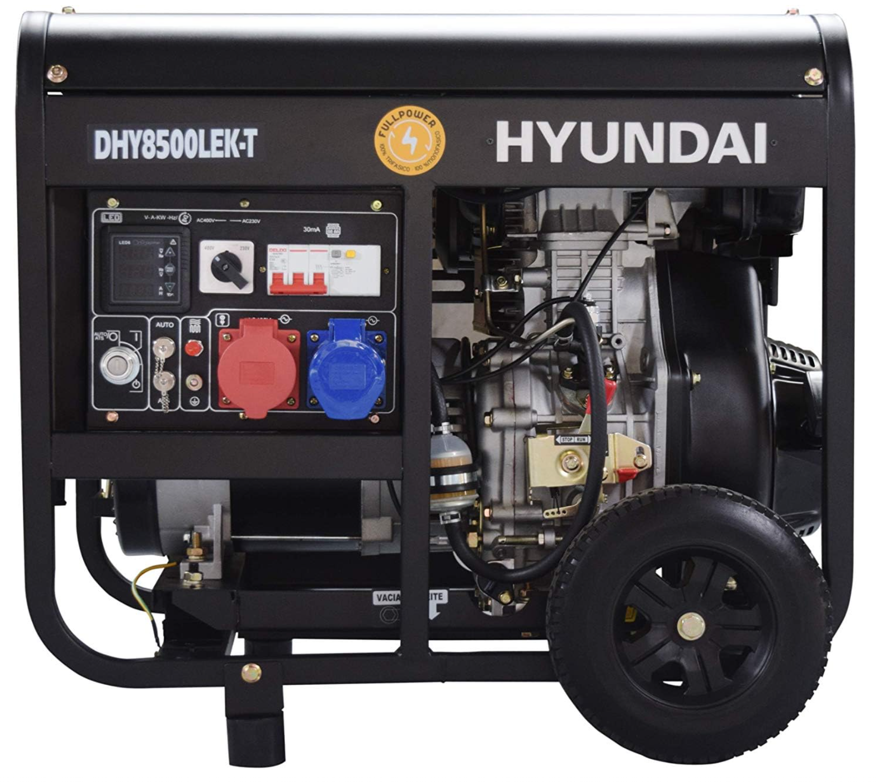 HYUNDAI DHY8500LEK-T Full Power 8 kVA Diesel Stromaggregat mit 230 & 400 V HYUNDAI DHY8500LEK-T Full Power 8 kVA Diesel Stromaggregat mit 230 & 400 V