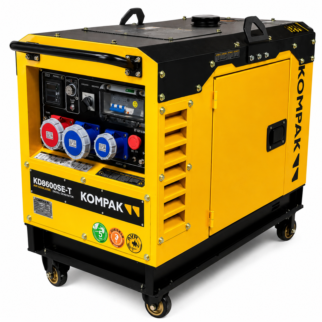 KOMPAK Stromerzeuger 7,9 kVA  Diesel KD8600SE-T Stromaggregat