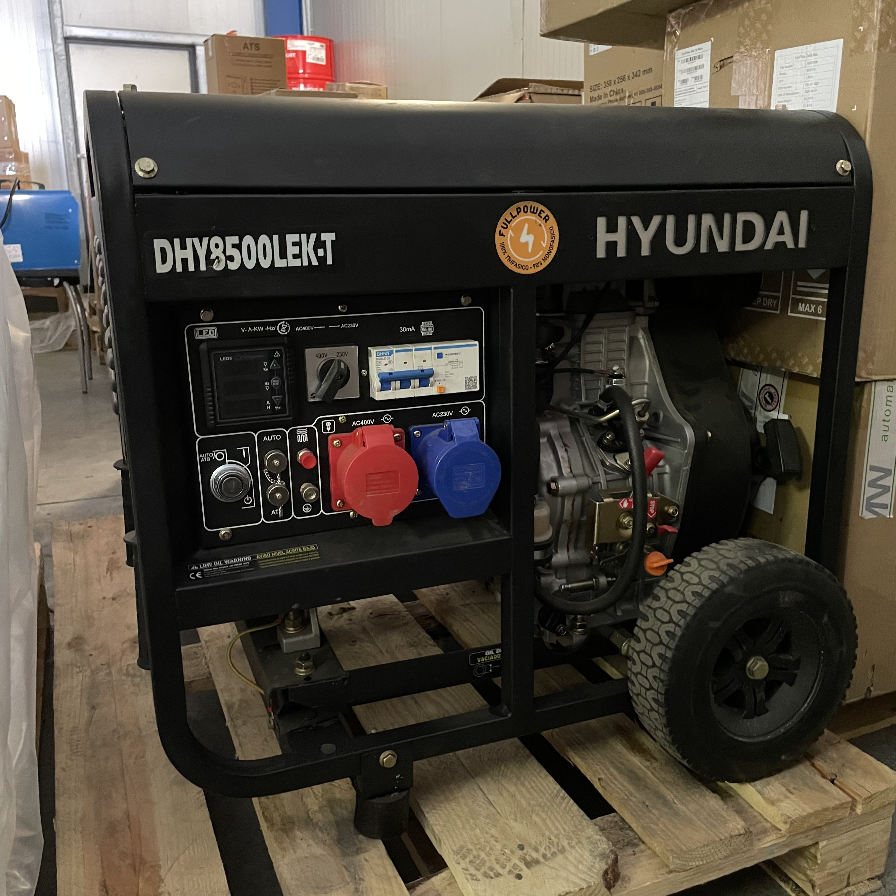 [OUTLET] HYUNDAI Full Power 8 kVA Diesel DHY8500LEK-T 230&400 V Stromaggregat