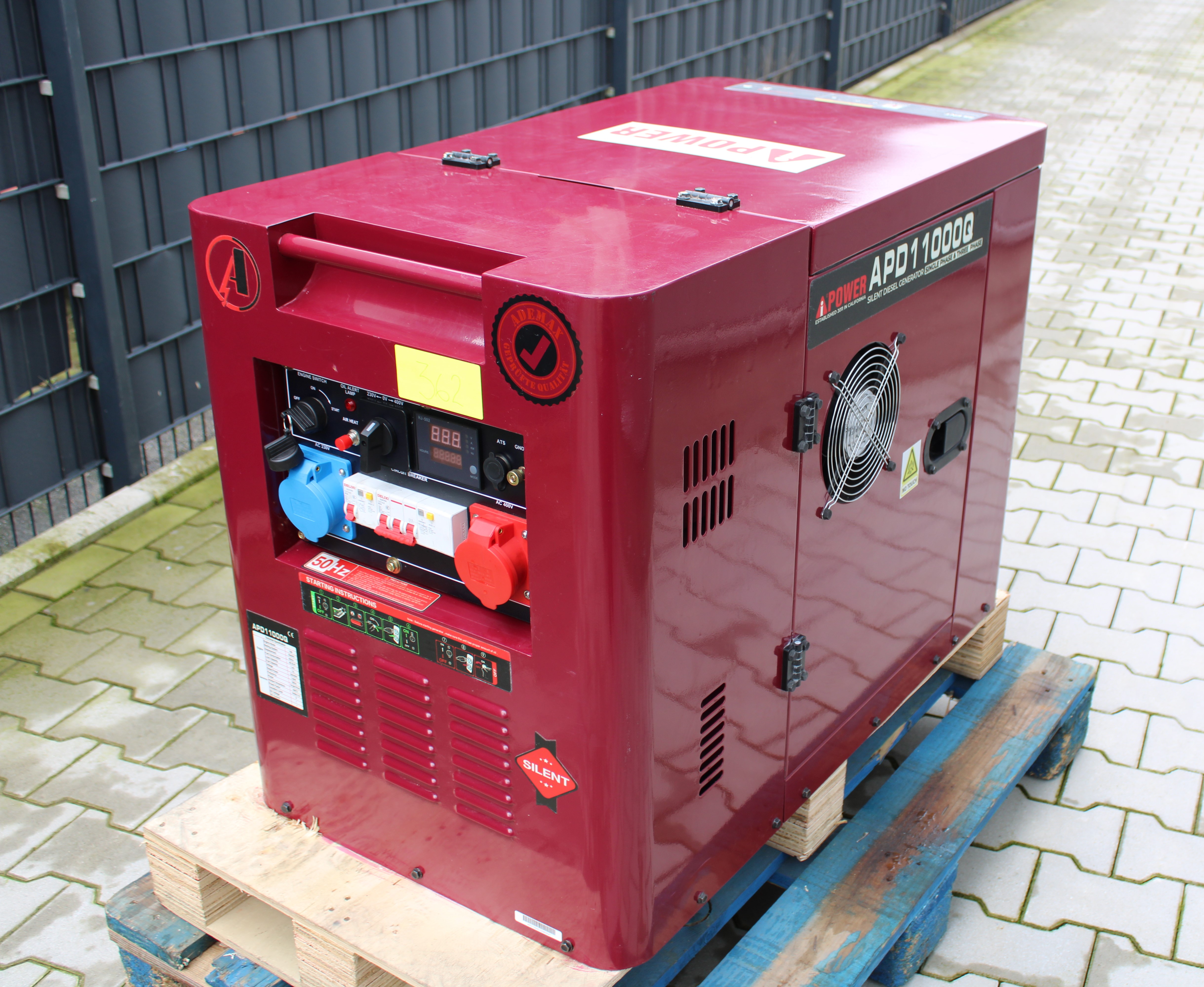 [OUTLET#362] Ai Power 9 kVA Diesel APD11000Q ADEMAX Edition 230&400V