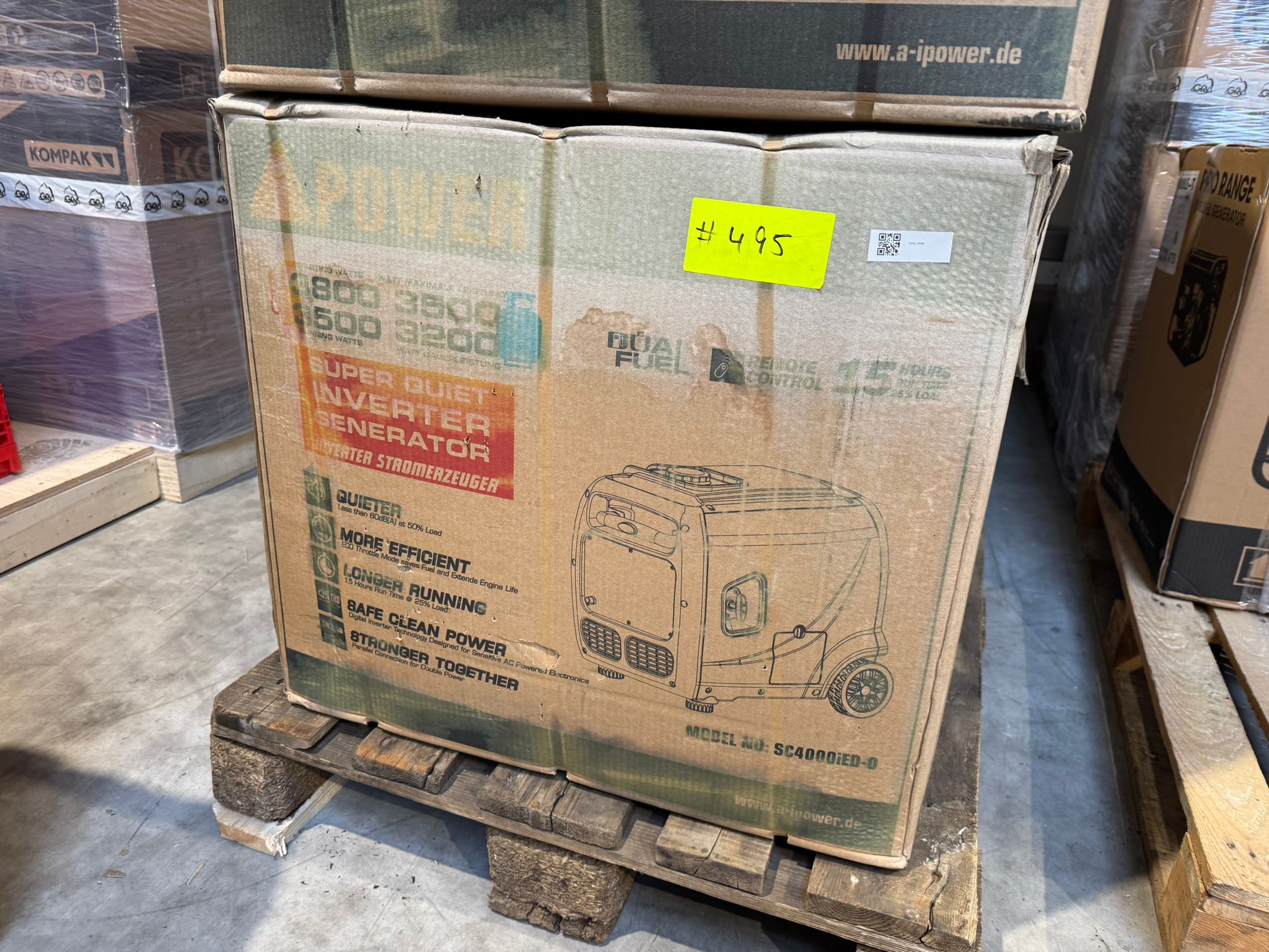 [OUTLET#495] Ai Power 3800W Gas & Benzin SC4000iED-O Dual Fuel Inverter