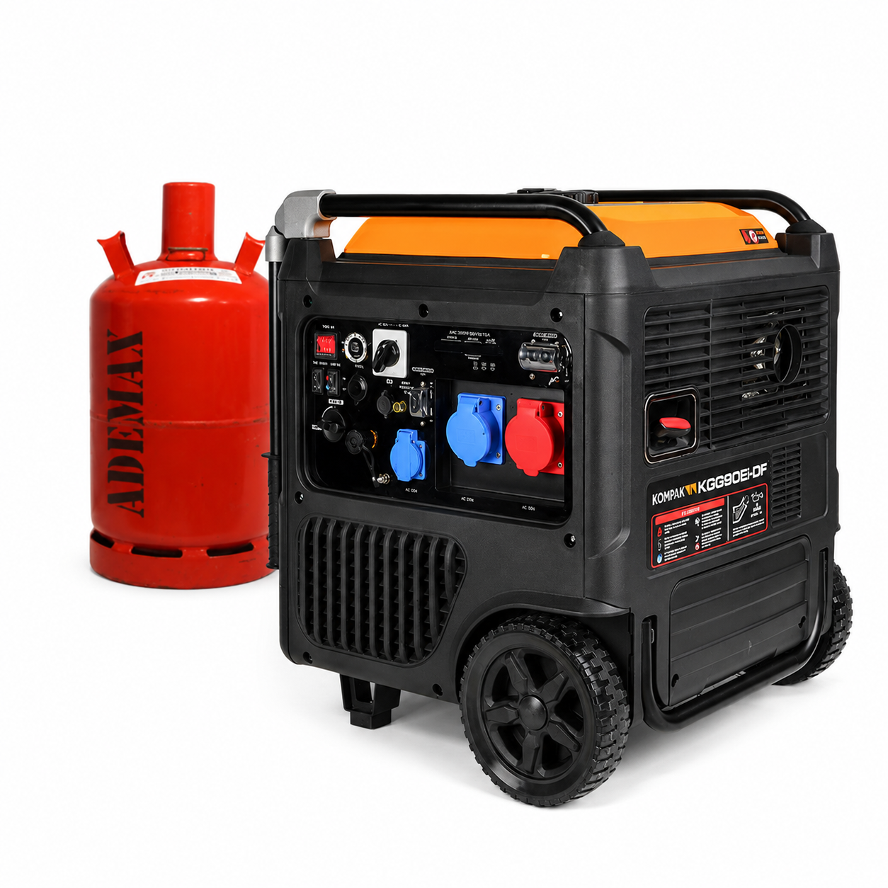 Kompak 11 kVA 400 V Gas & Benzin KGG90Ei-DF Inverter Stromaggregat