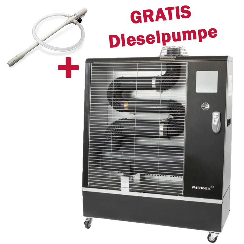 AIRREX AH-200i Diesel Infrarot-Heizgerät 900m³ + Dieselpumpe GRATIS