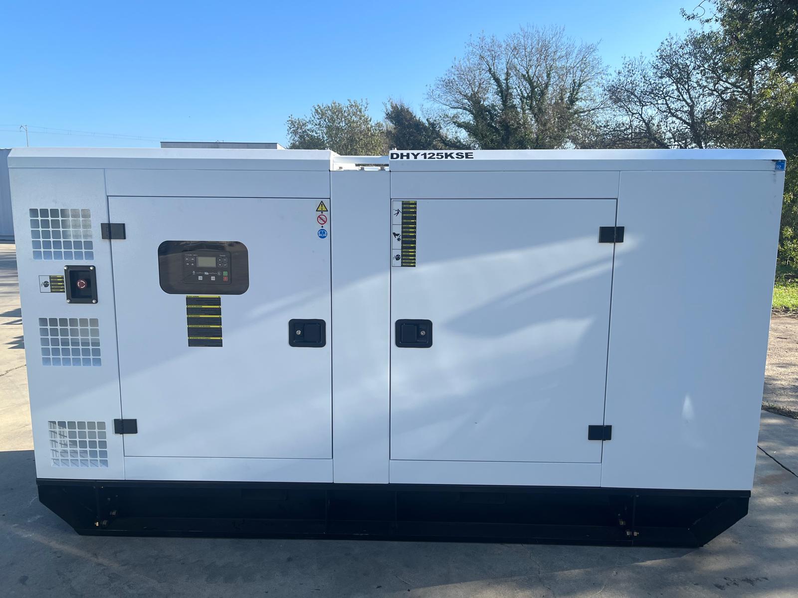 [OUTLET#417] HYUNDAI Industrie Stromerzeuger Stromaggregat DHY125KSE 125 kVA Diesel 