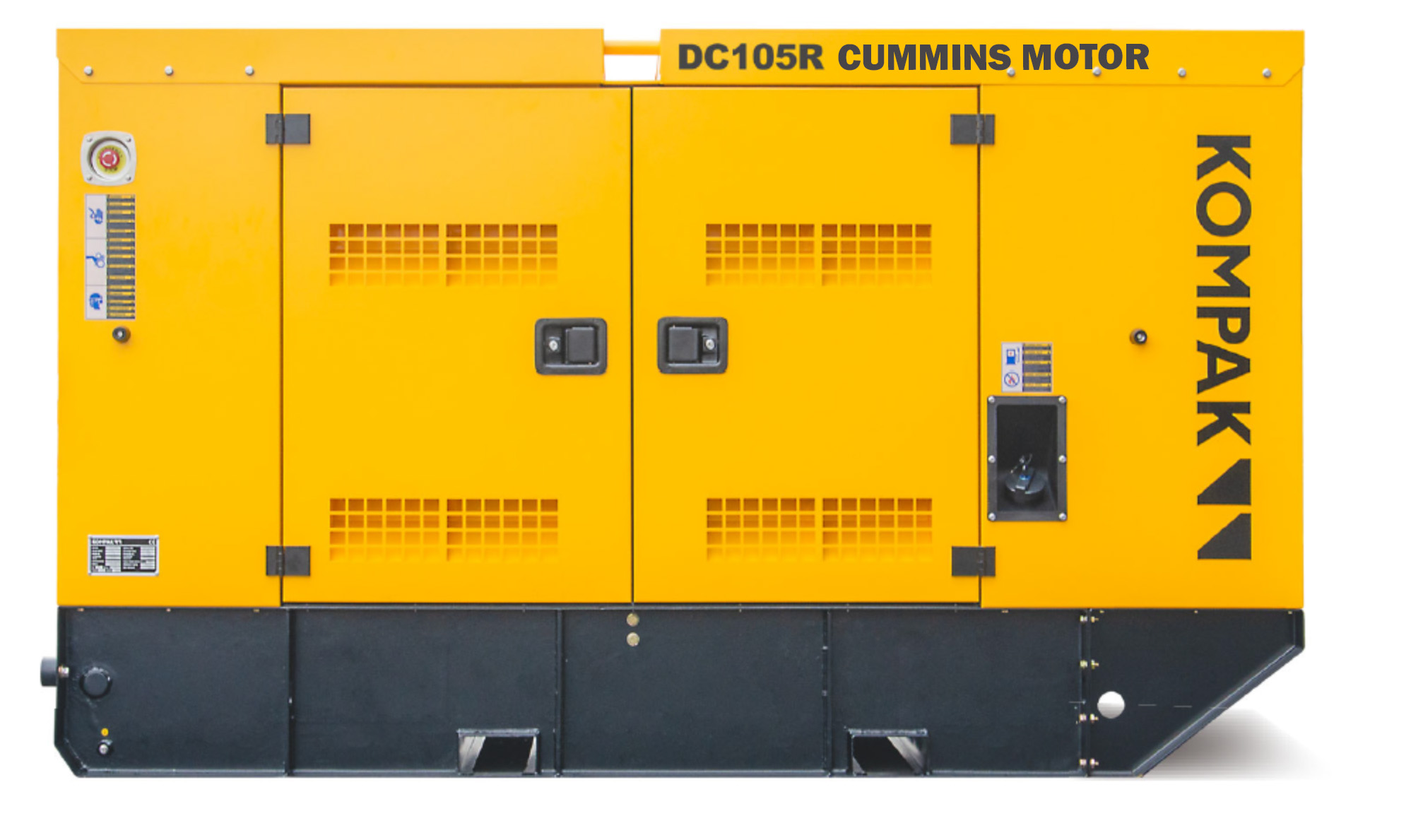 105 kVA CUMMINS Diesel DC105R Industrie Stromerzeuger von KOMPAK