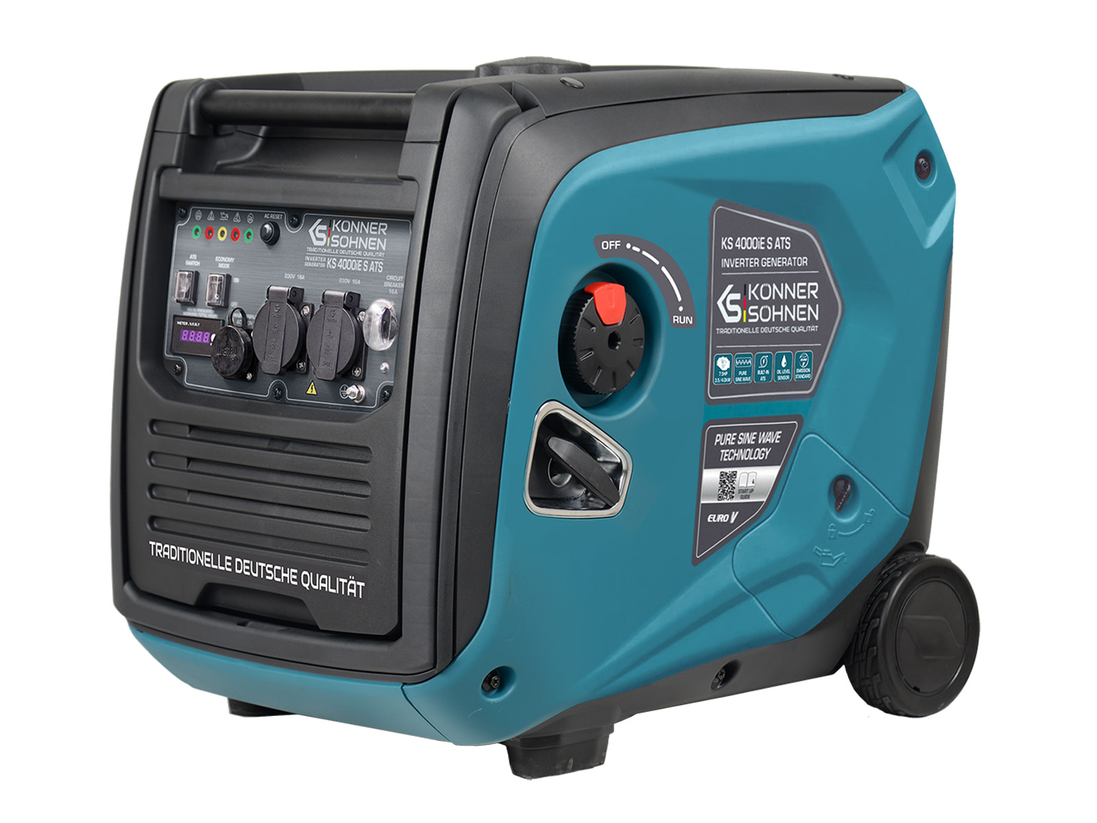 Benzin K&S Inverter Stromaggregat 4.000 Watt KS4000iES ATS mit ATS Einheit & E-Starter Benzin K&S Inverter Stromaggregat 4.000 Watt KS4000iES ATS mit ATS Einheit & E-Starter