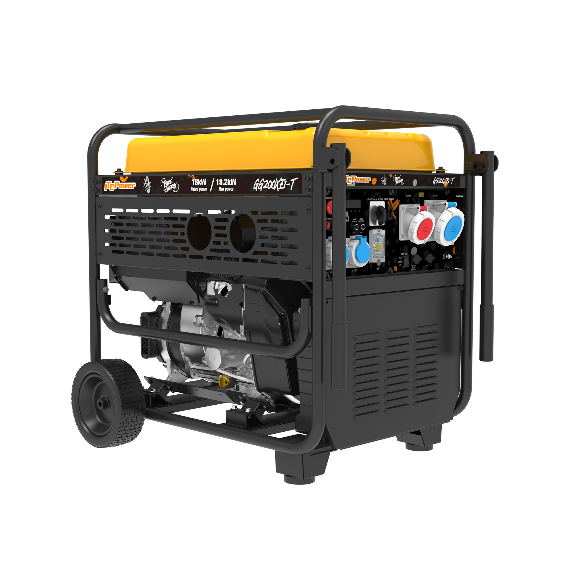 ITC POWER Inverter 24 kVA Benzin GG200XEi-T Stromaggregat
