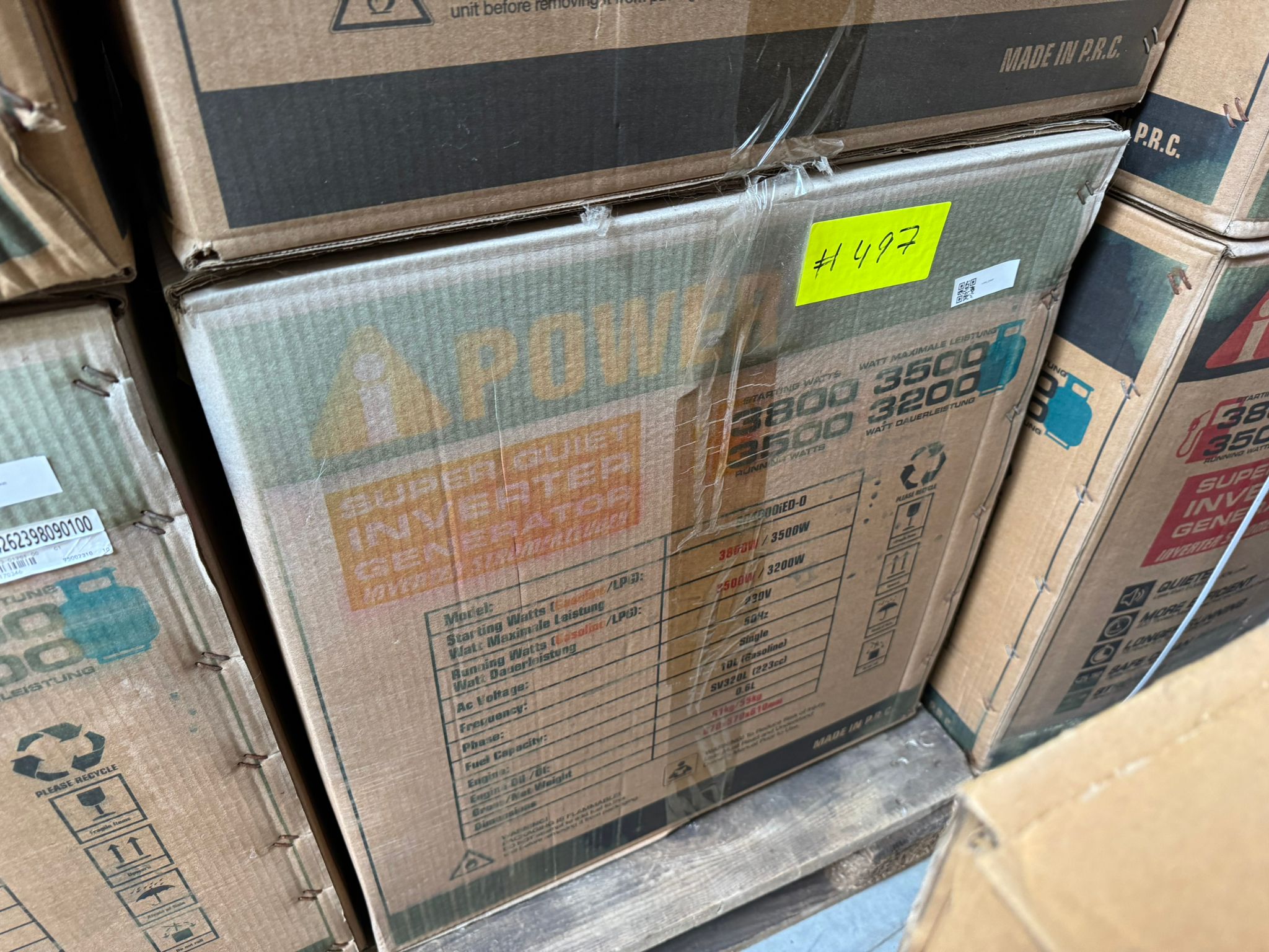 [OUTLET#497] Ai Power 3800W Gas & Benzin SC4000iED-O Dual Fuel Inverter