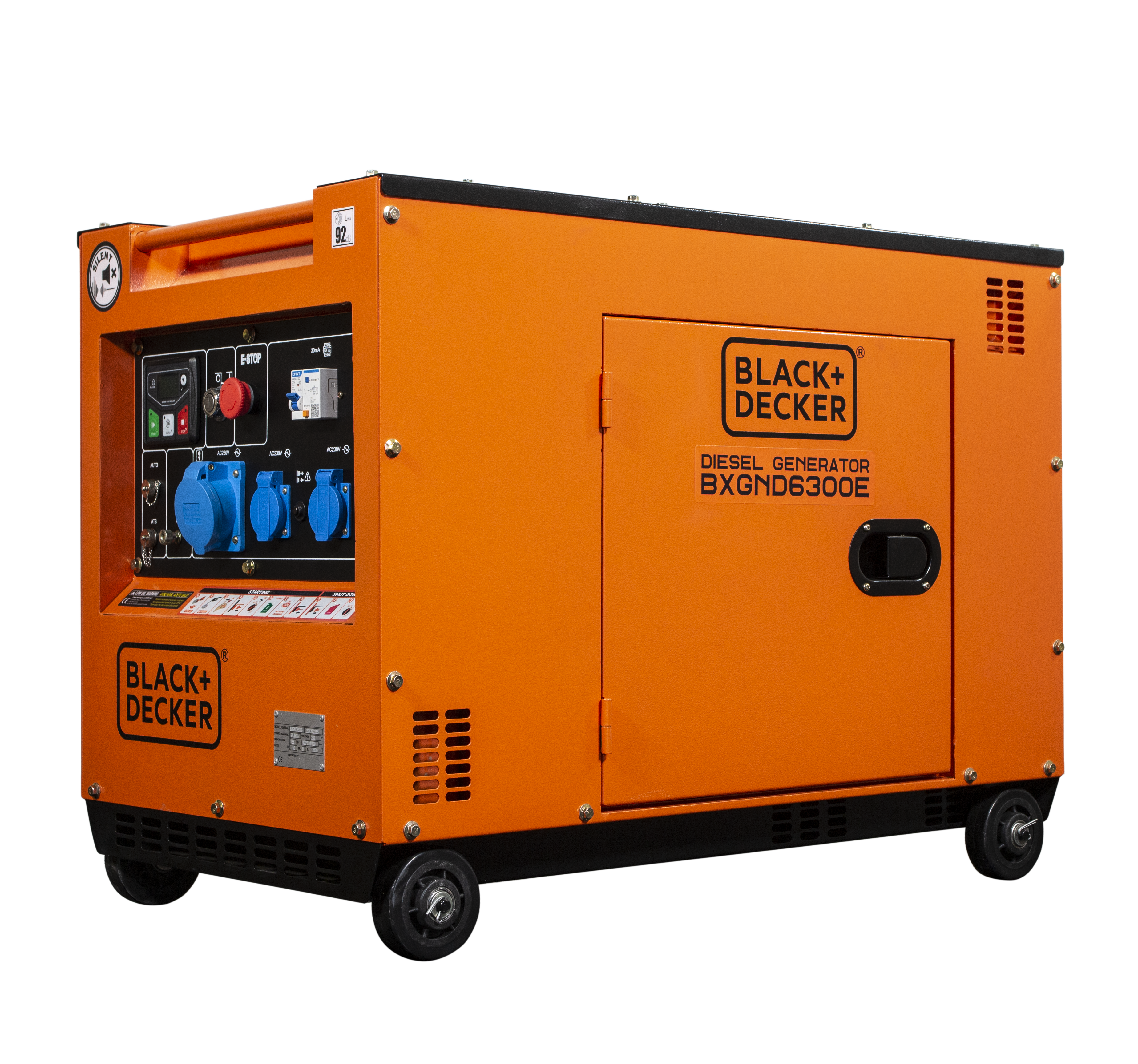Black + Decker 6500 Watt Diesel BXGND6300E 230V Stromerzeuger Stromaggregat 