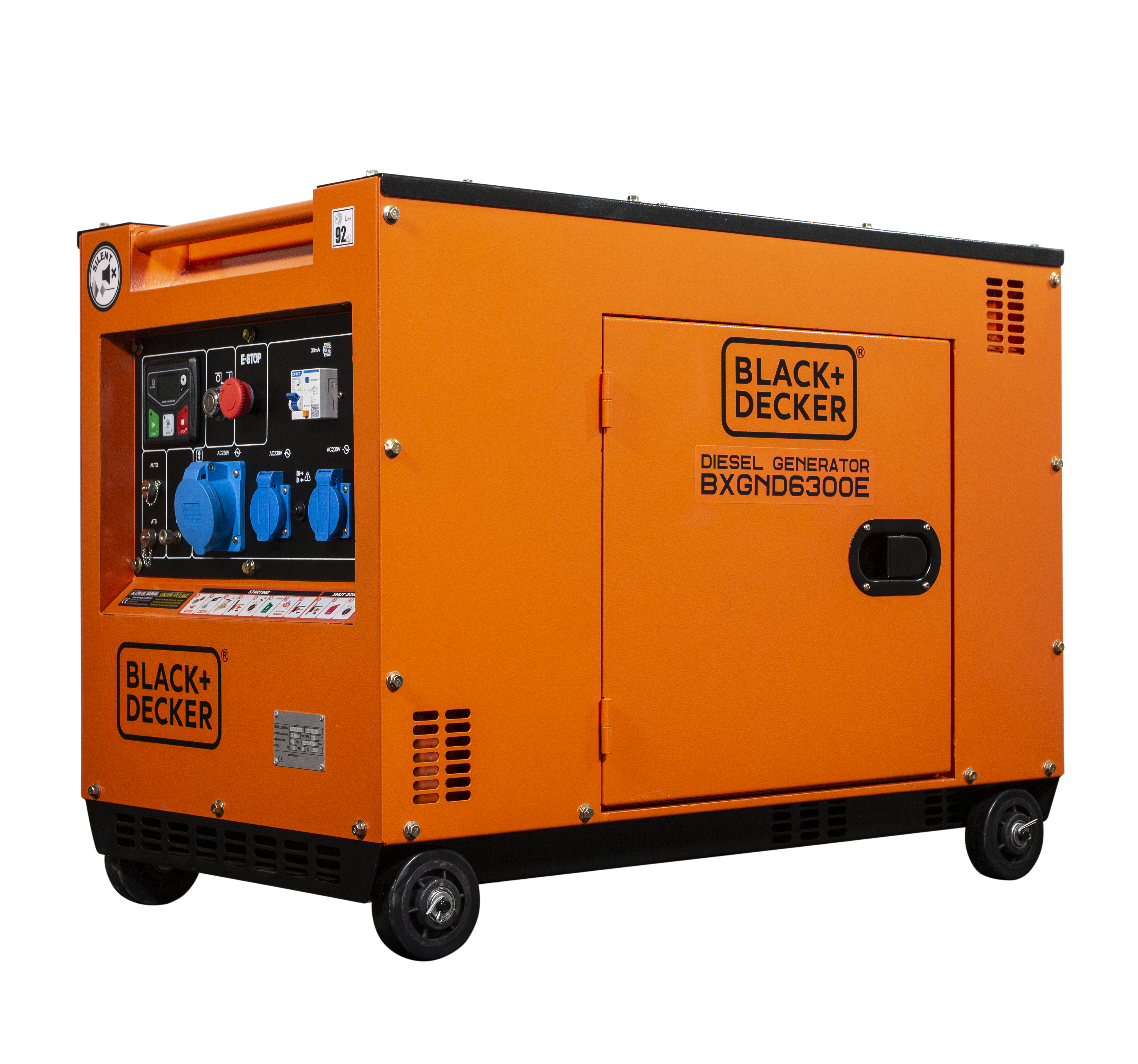 Black + Decker 6300 Watt Diesel BXGND6300E 230V Stromerzeuger Stromaggregat Black + Decker 6300 Watt Diesel BXGND6300E 230V Stromerzeuger Stromaggregat