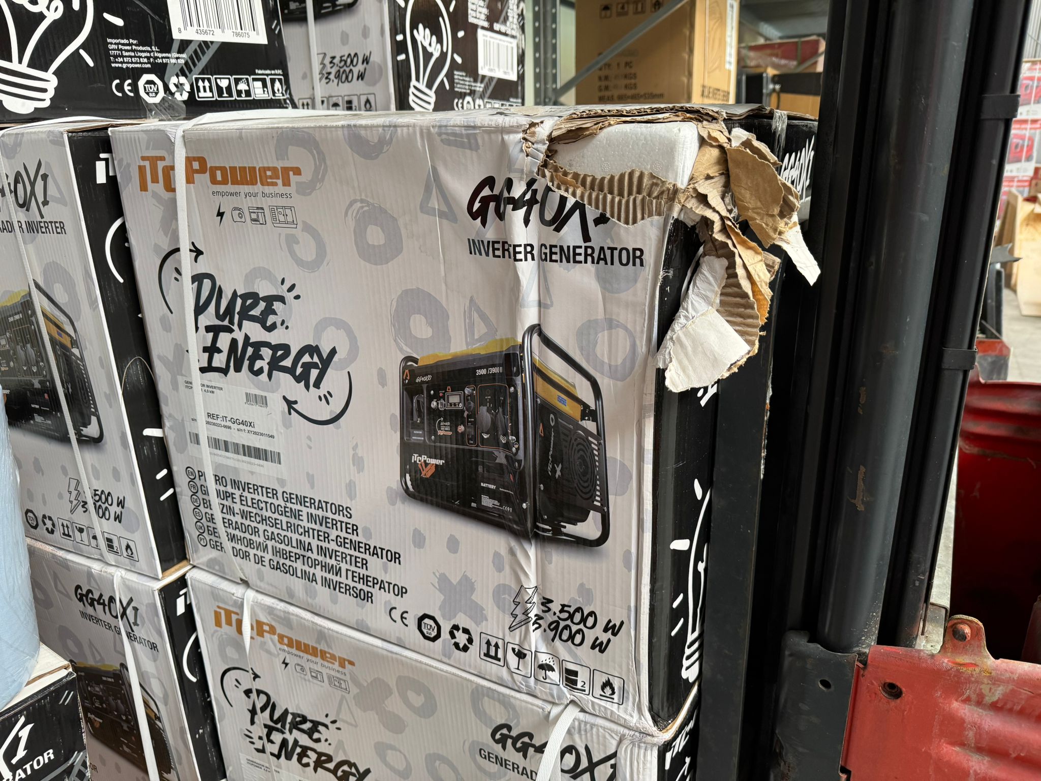 [OUTLET#472] ITC POWER Inverter 3900 Watt Benzin GG40XI Stromaggregat 