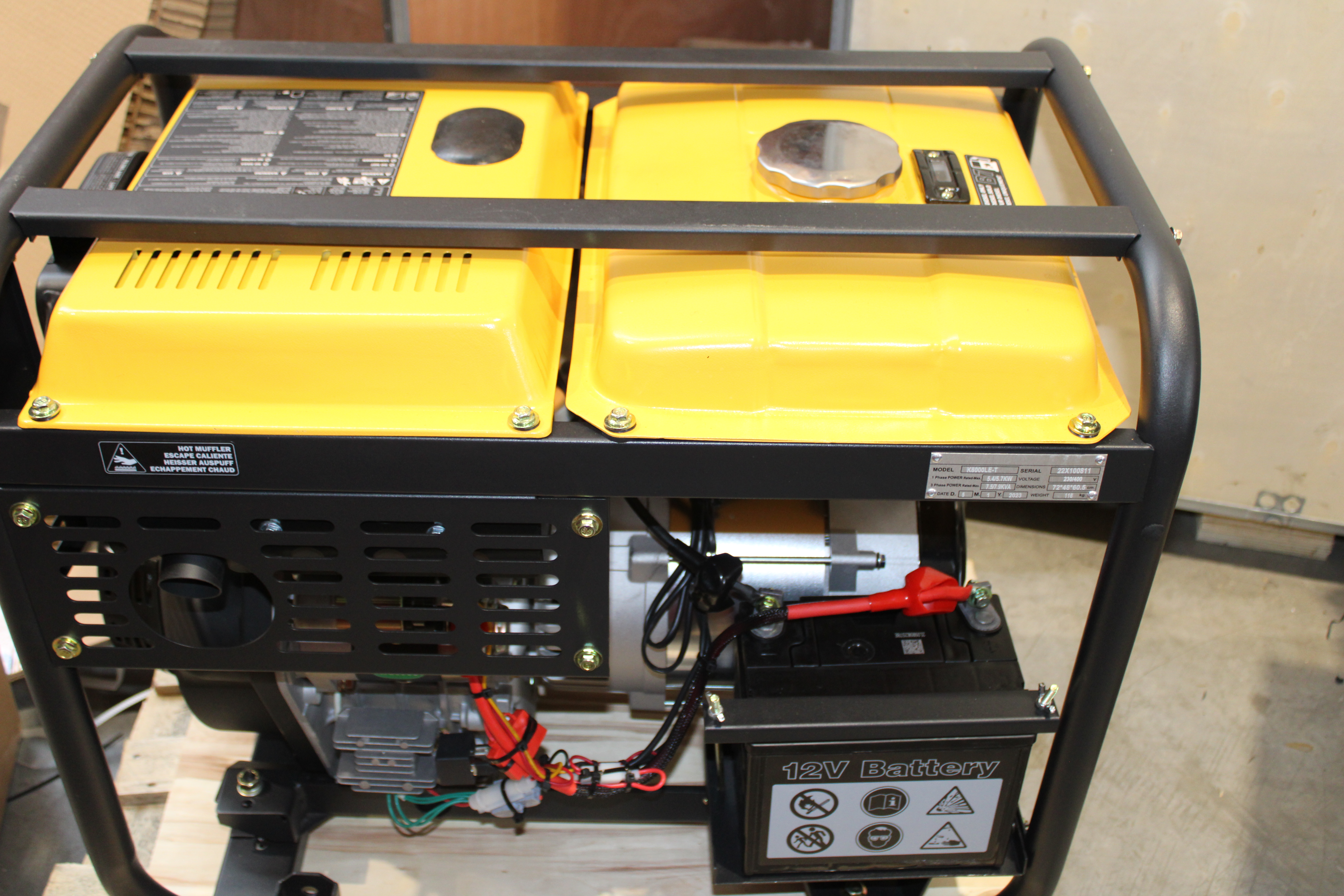 [OUTLET#590] PRO-KOMPAK Full Power 8kVA Diesel Stromaggregat K8000LE-T 230 & 400 V