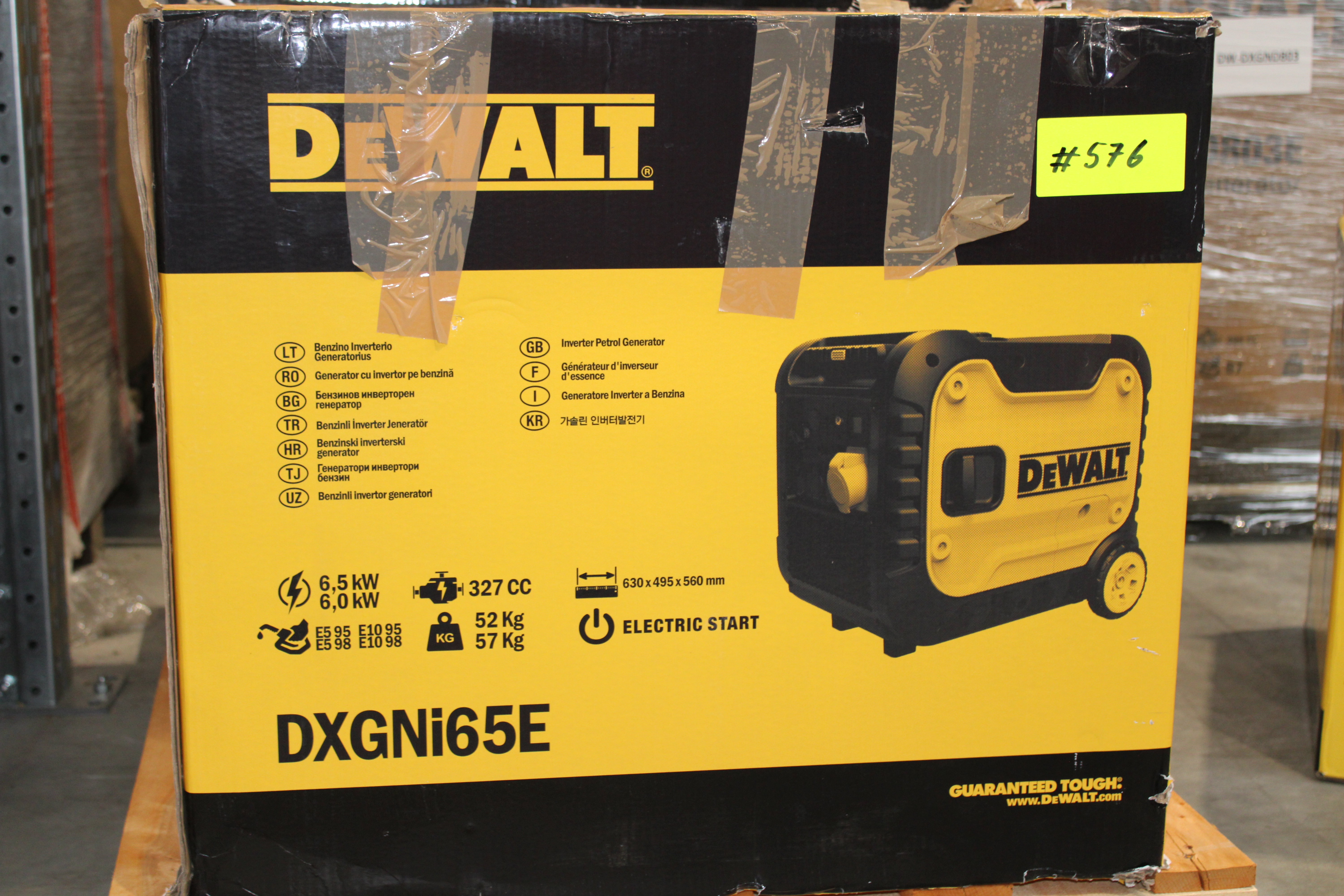 [OUTLET#576] DeWalt Inverter 6500 Watt Benzin DXGNi65E Stromaggregat