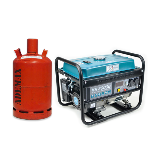 K&S Gas- und Benzin-Stromaggregat 3.000 Watt KS3000G Dual Fuel K&S Gas- und Benzin-Stromaggregat 3.000 Watt KS3000G Dual Fuel
