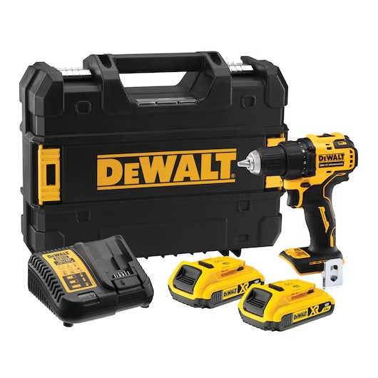 DeWalt 18V Akku-Bohrschrauber mit 2x 2Ah Akku und Schnellladegerät