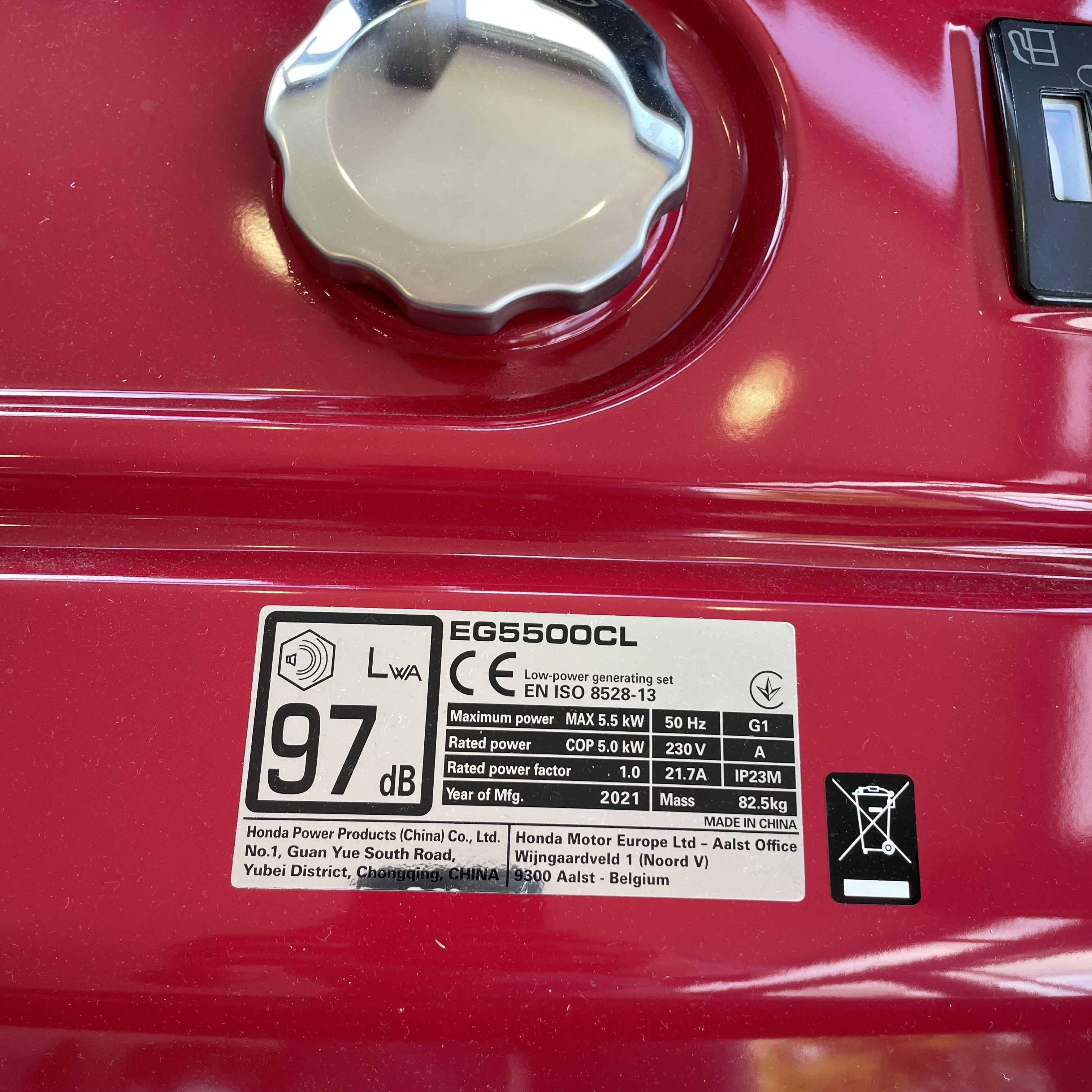 [OUTLET#49] 5kW Benzin Honda Stromaggregat 5000 Watt EG5500CL