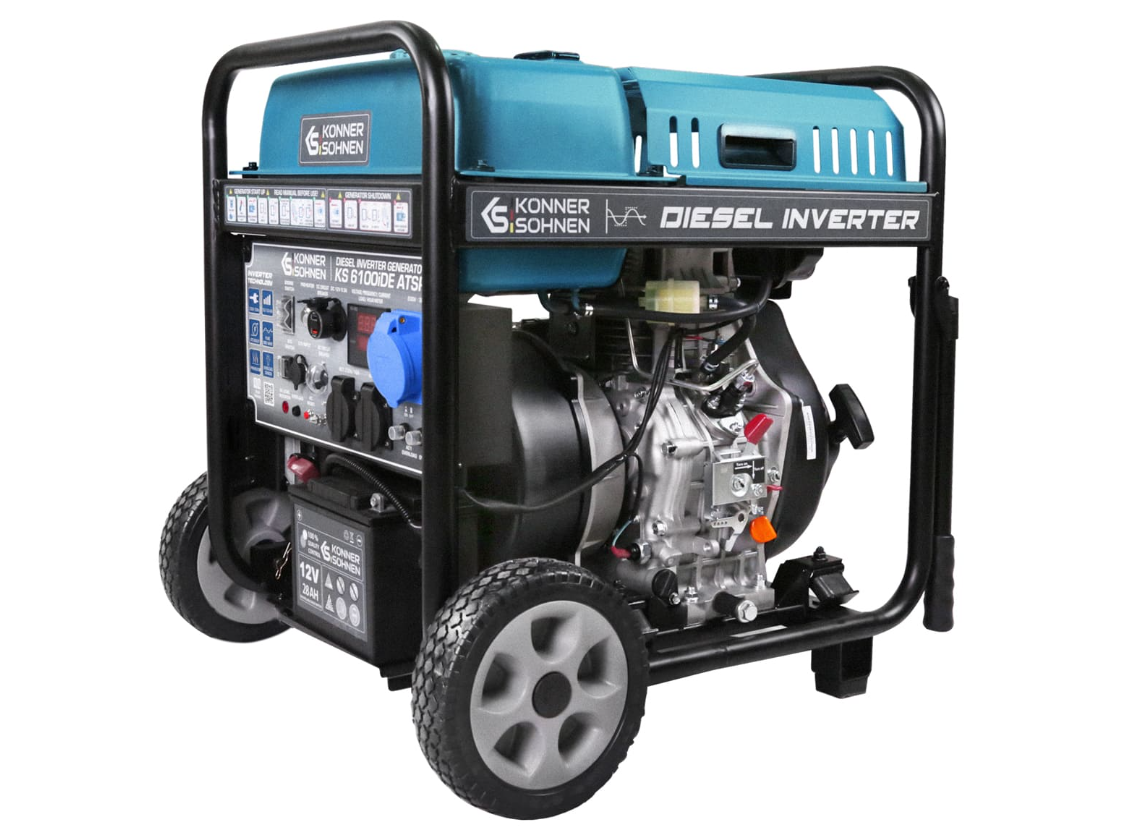 Diesel K&S Inverter Stromaggregat 5.500 Watt KS6100iDE ATSR Diesel K&S Inverter Stromaggregat 5.500 Watt KS6100iDE ATSR
